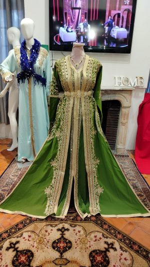 caftan marocain neuf grande taille _ takchita deux pièces