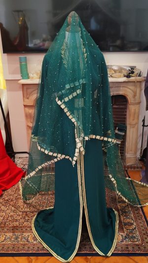 voile mariée neuf vert