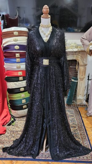 caftan marocain neuf  avec ceinture  - Takchita deux pièces