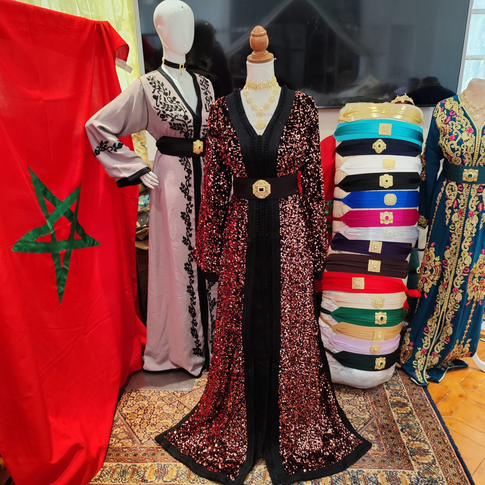 caftan marocain neuf doublé grand taille – Image 11