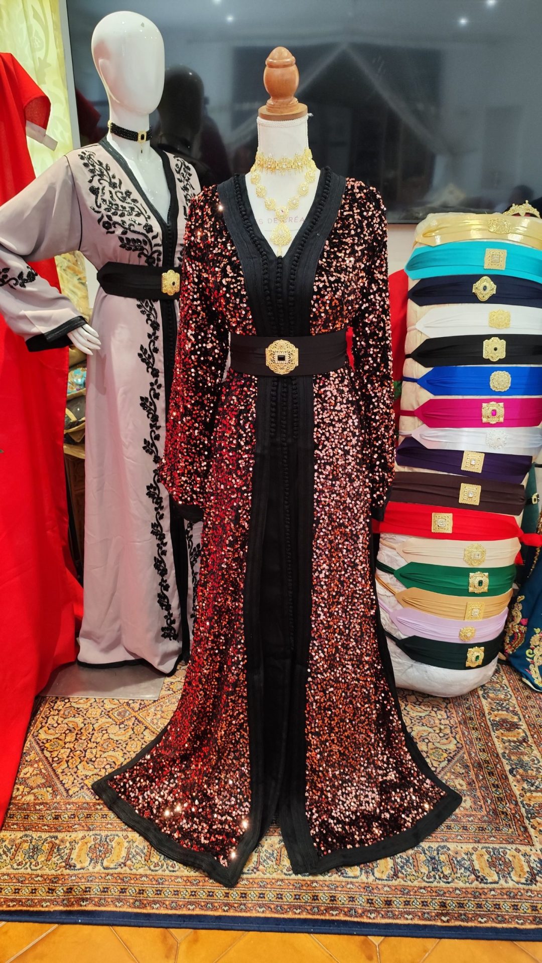 caftan marocain neuf doublé grand taille – Image 8