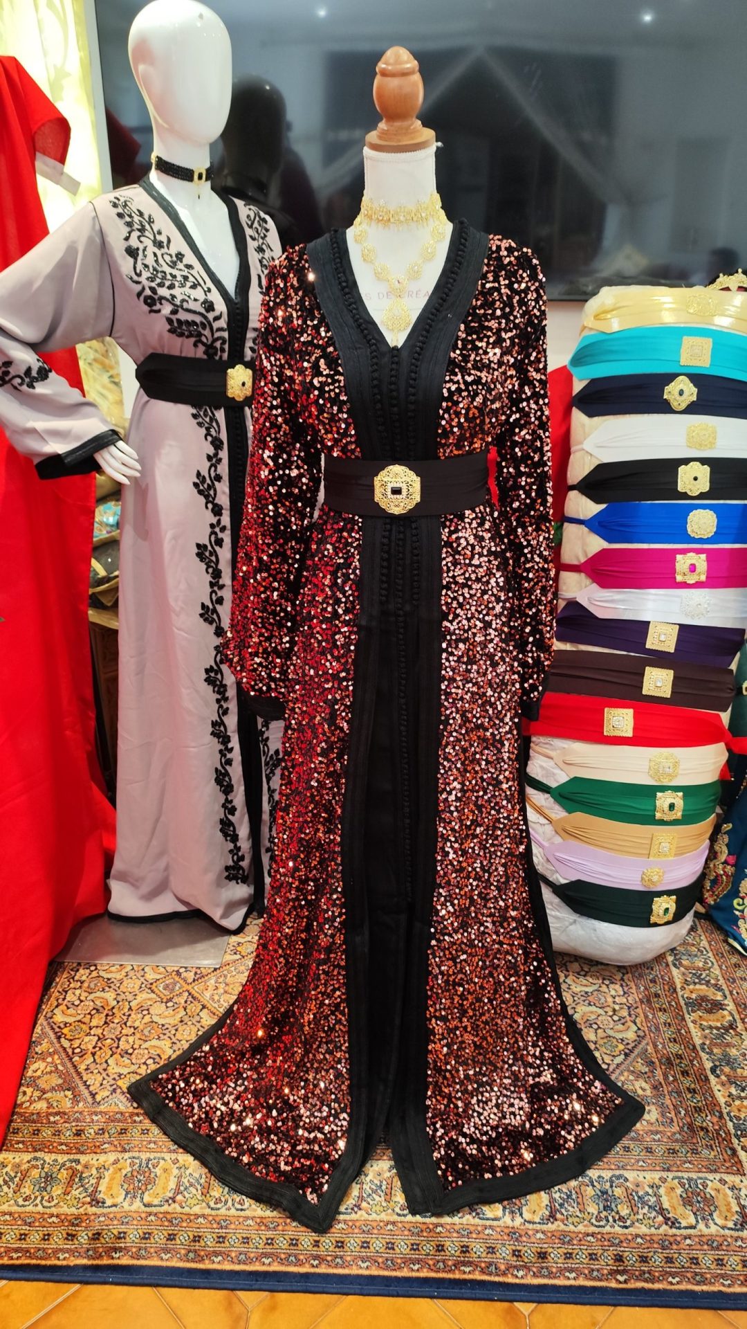 caftan marocain neuf doublé grand taille – Image 7