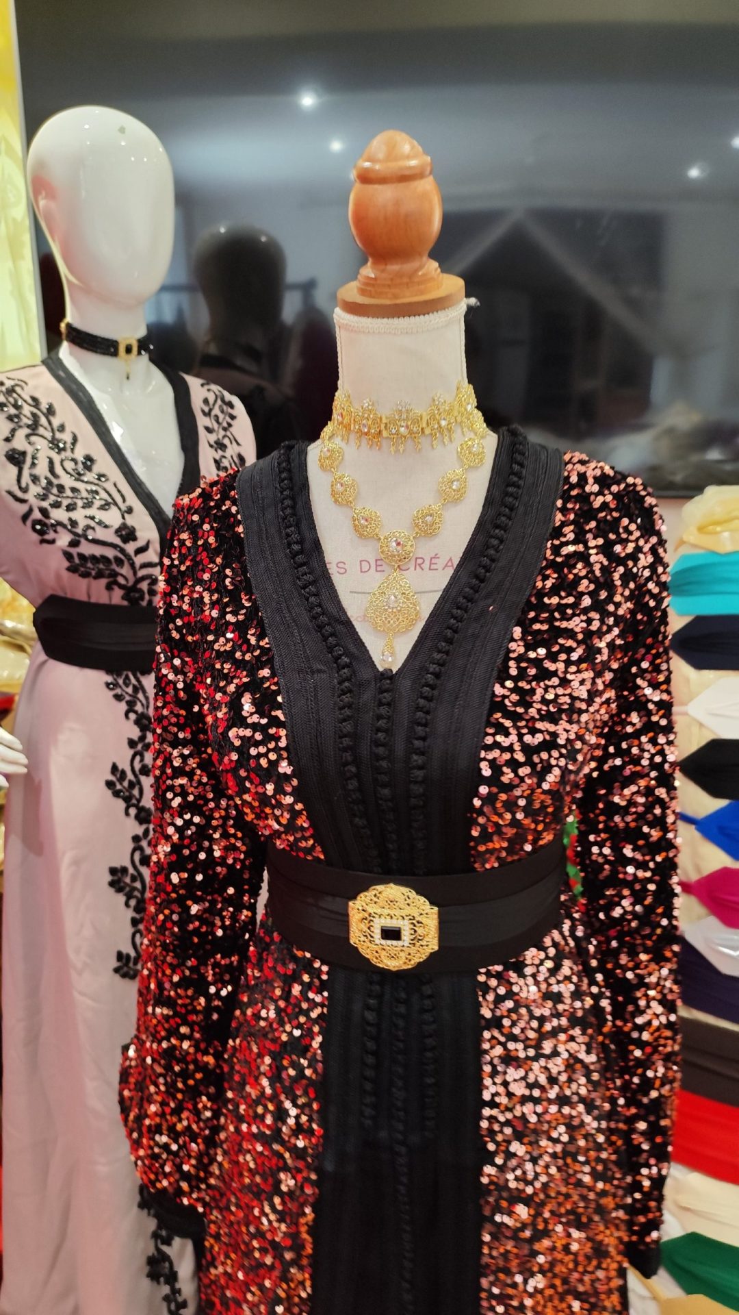 caftan marocain neuf doublé grand taille – Image 3