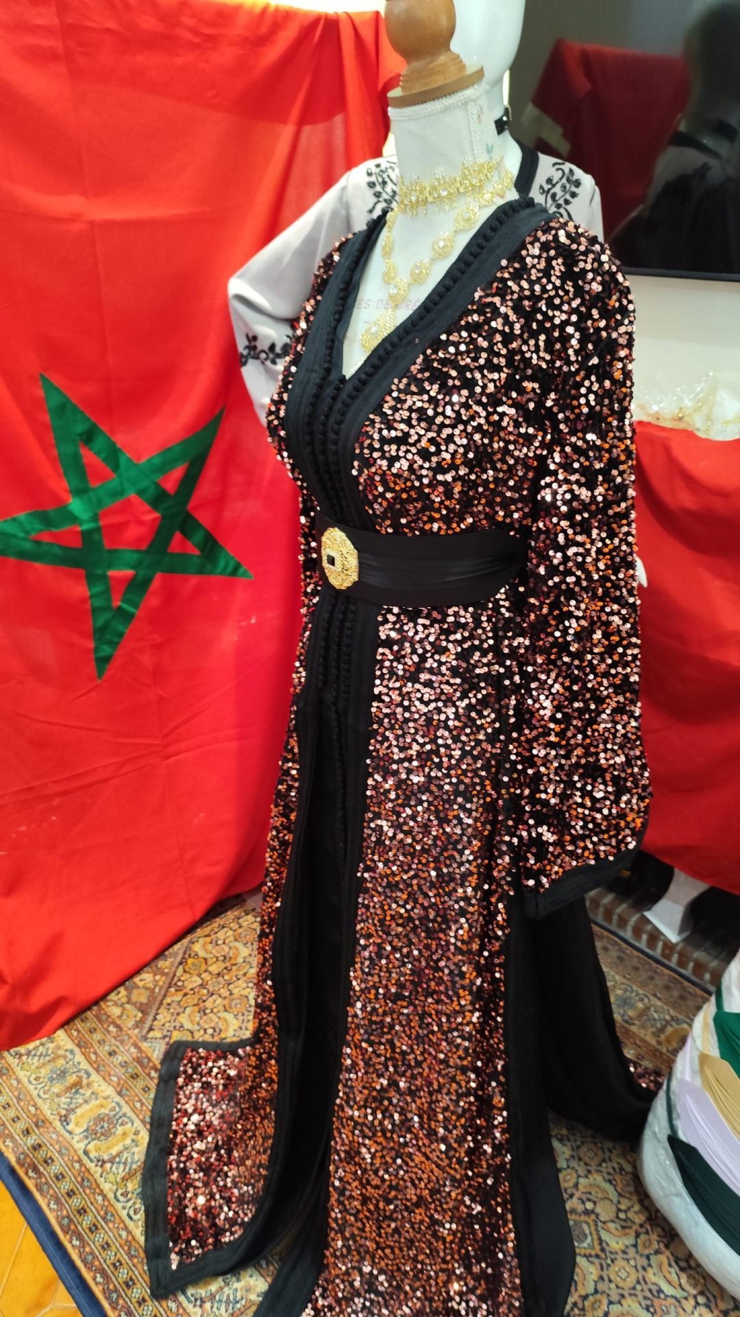 caftan marocain neuf doublé grand taille – Image 2