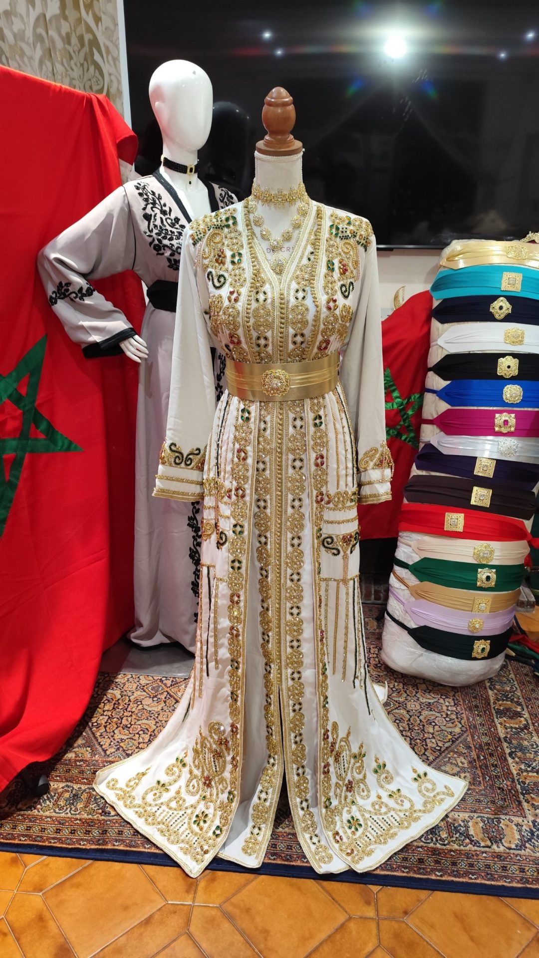 caftan marocain neuf doublé _ takchita deux pièces – Image 6