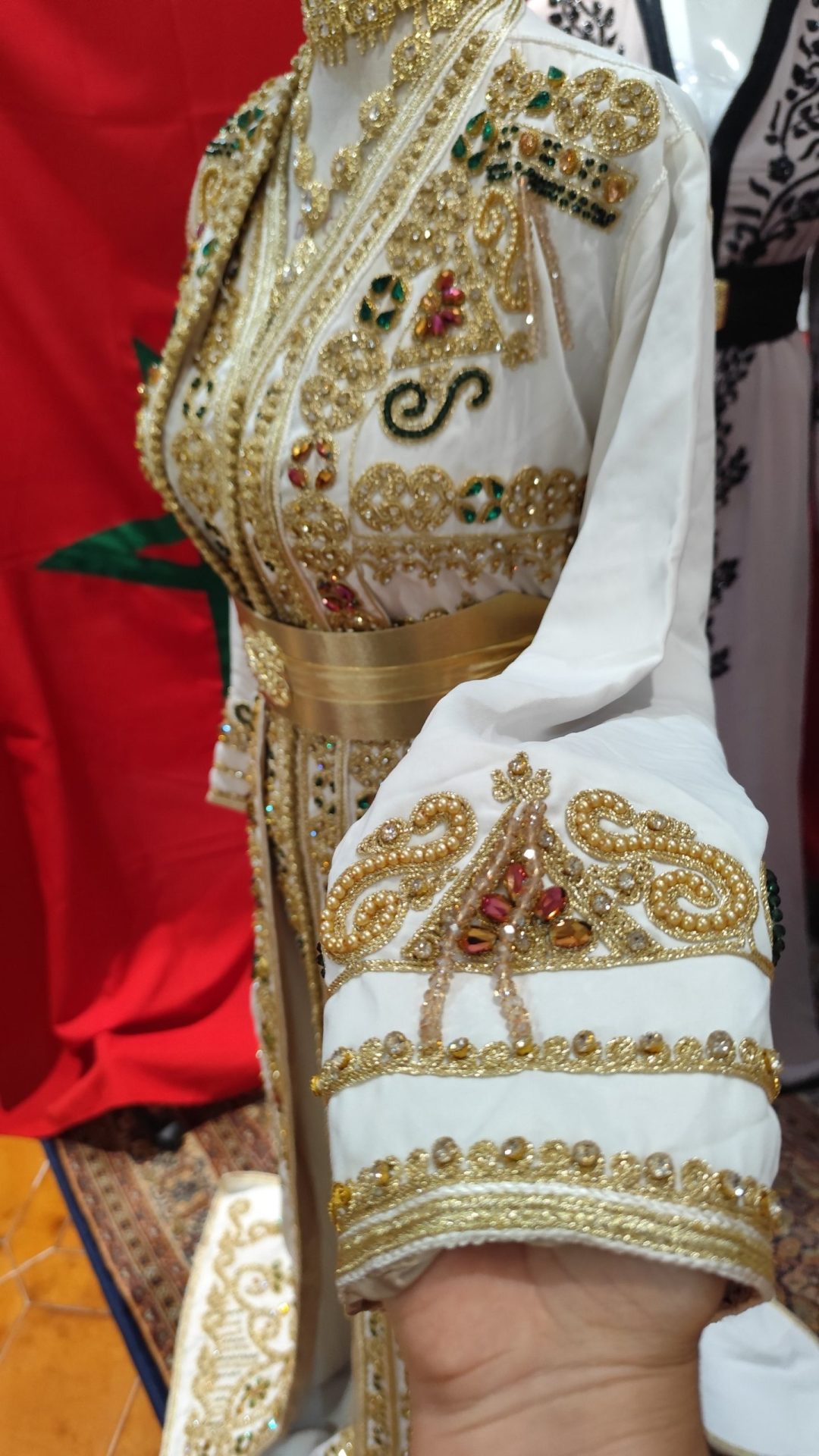 caftan marocain neuf doublé _ takchita deux pièces – Image 7