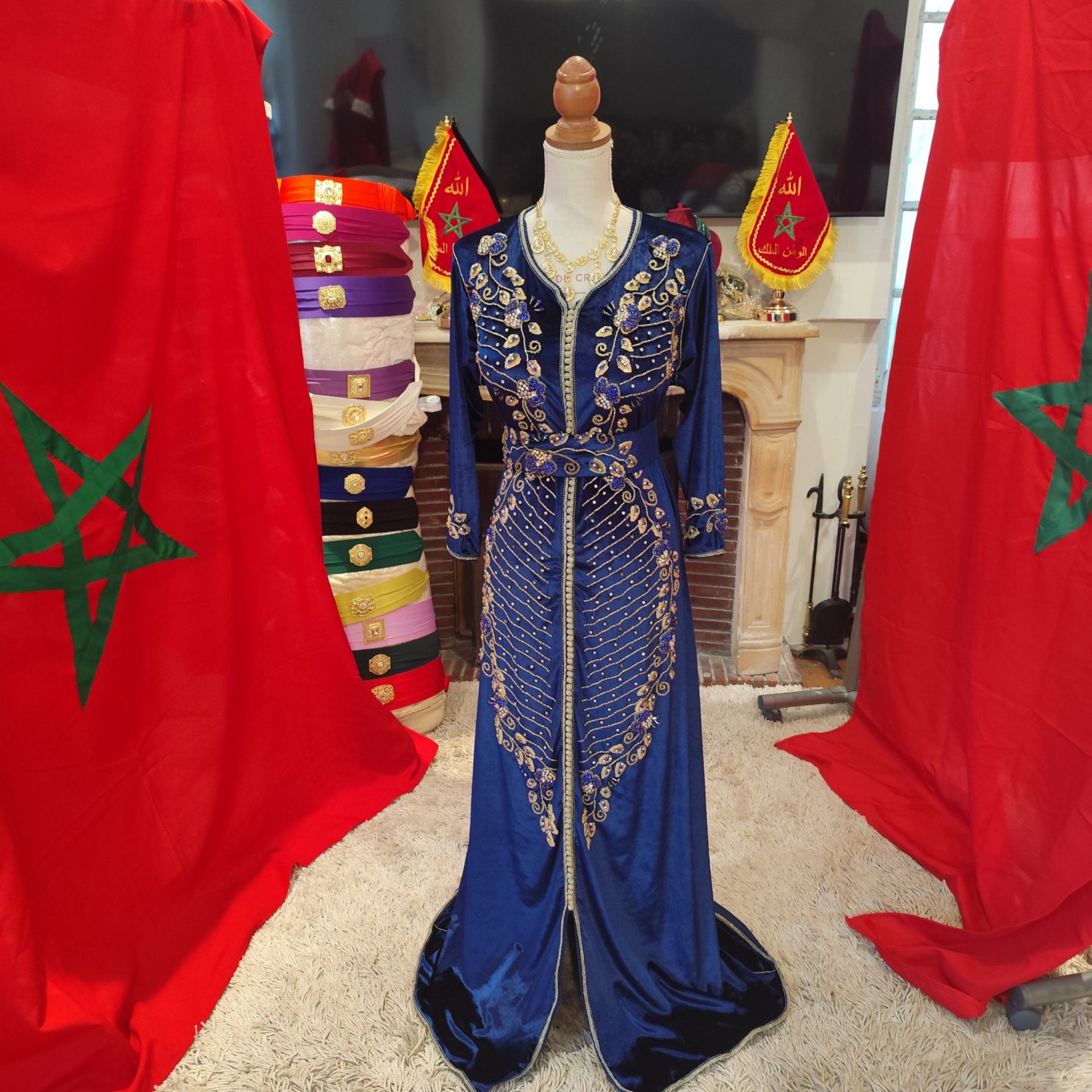 caftan marocain d occasion avec ceinture – Image 13