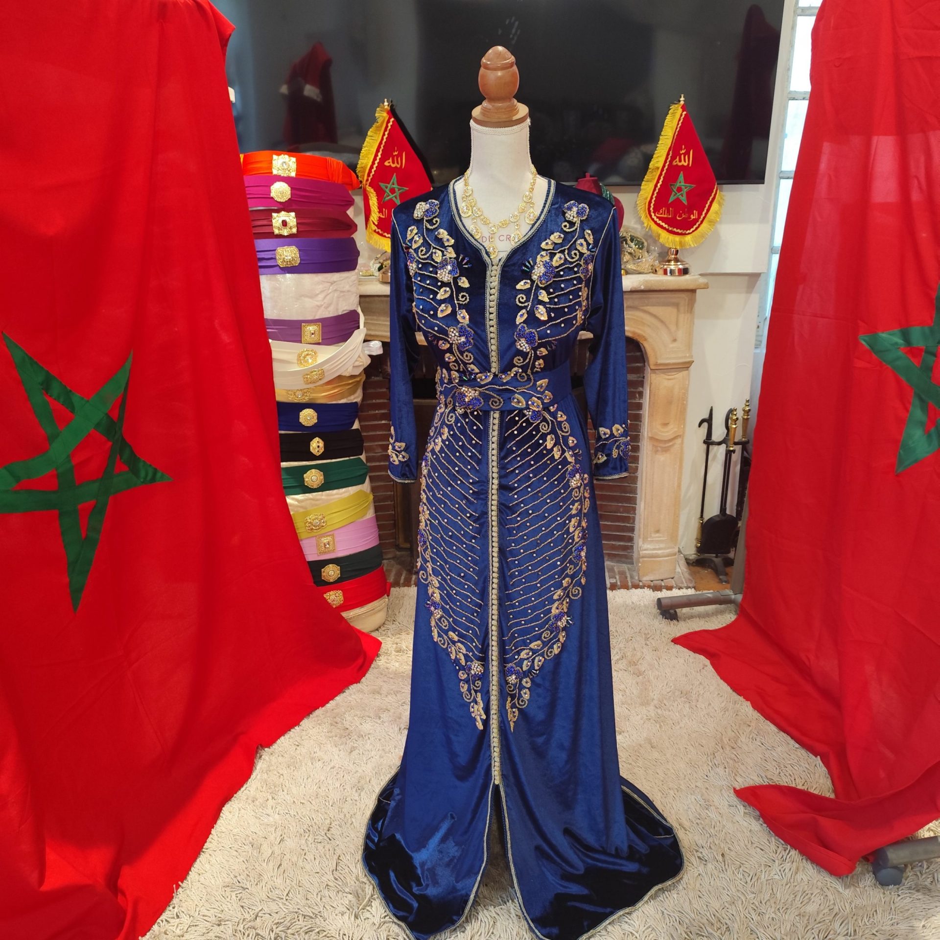 caftan marocain d occasion avec ceinture