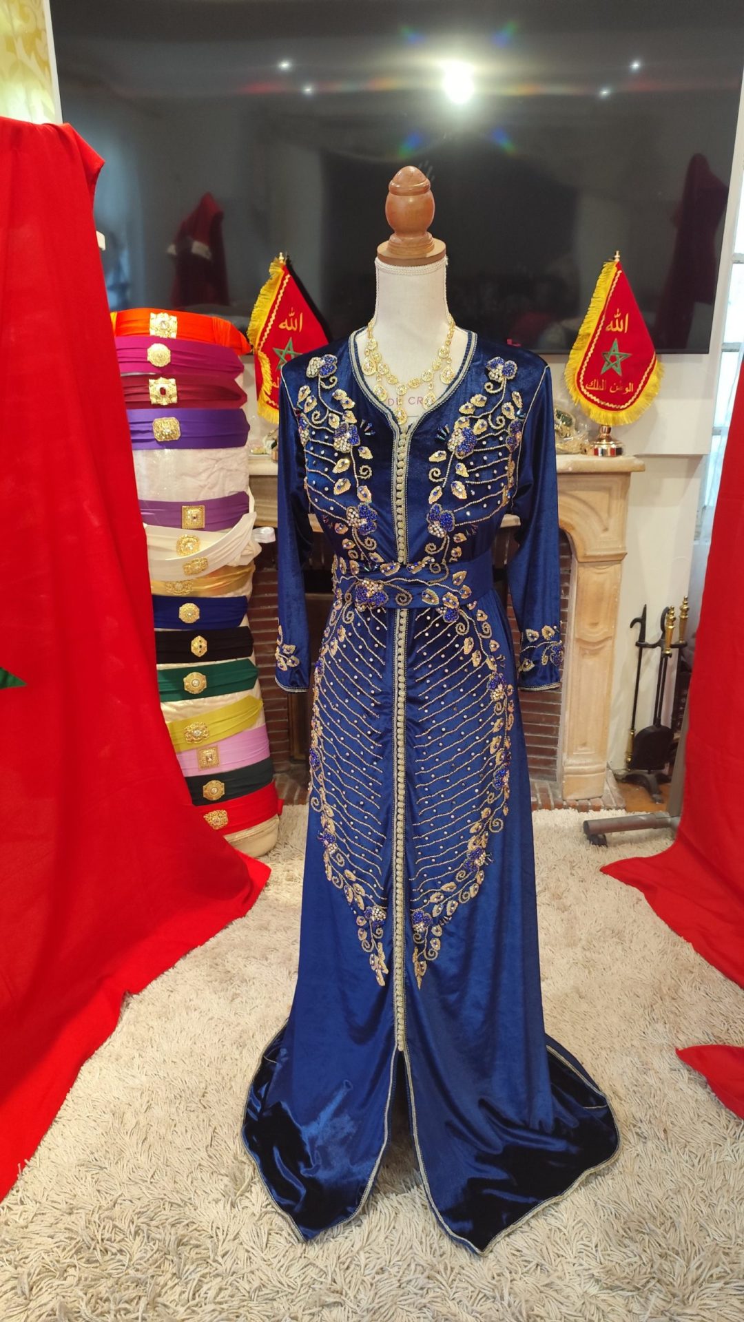 caftan marocain d occasion avec ceinture – Image 9