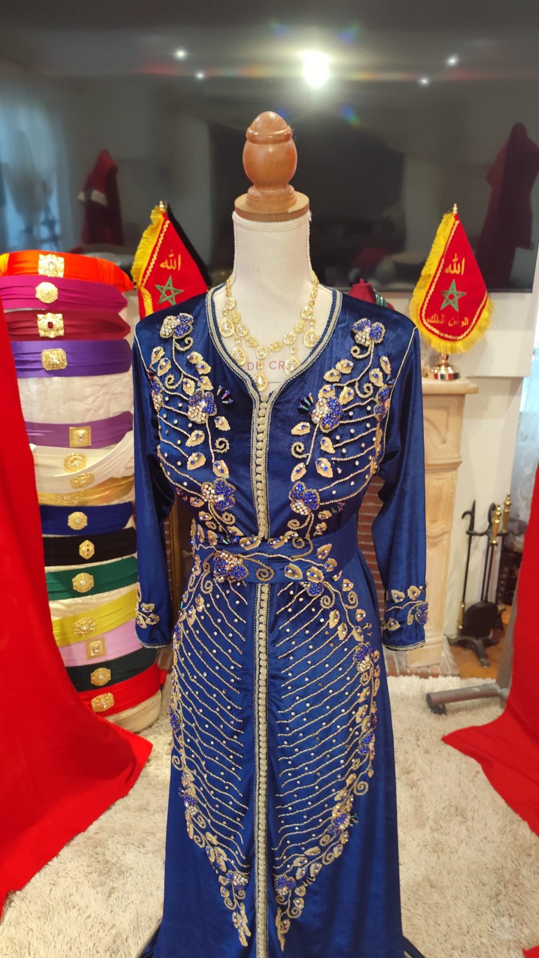 caftan marocain d occasion avec ceinture – Image 10