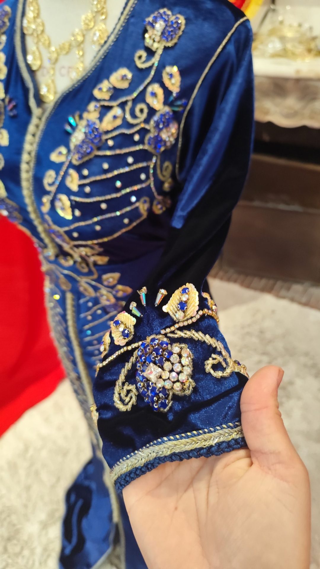 caftan marocain d occasion avec ceinture – Image 7