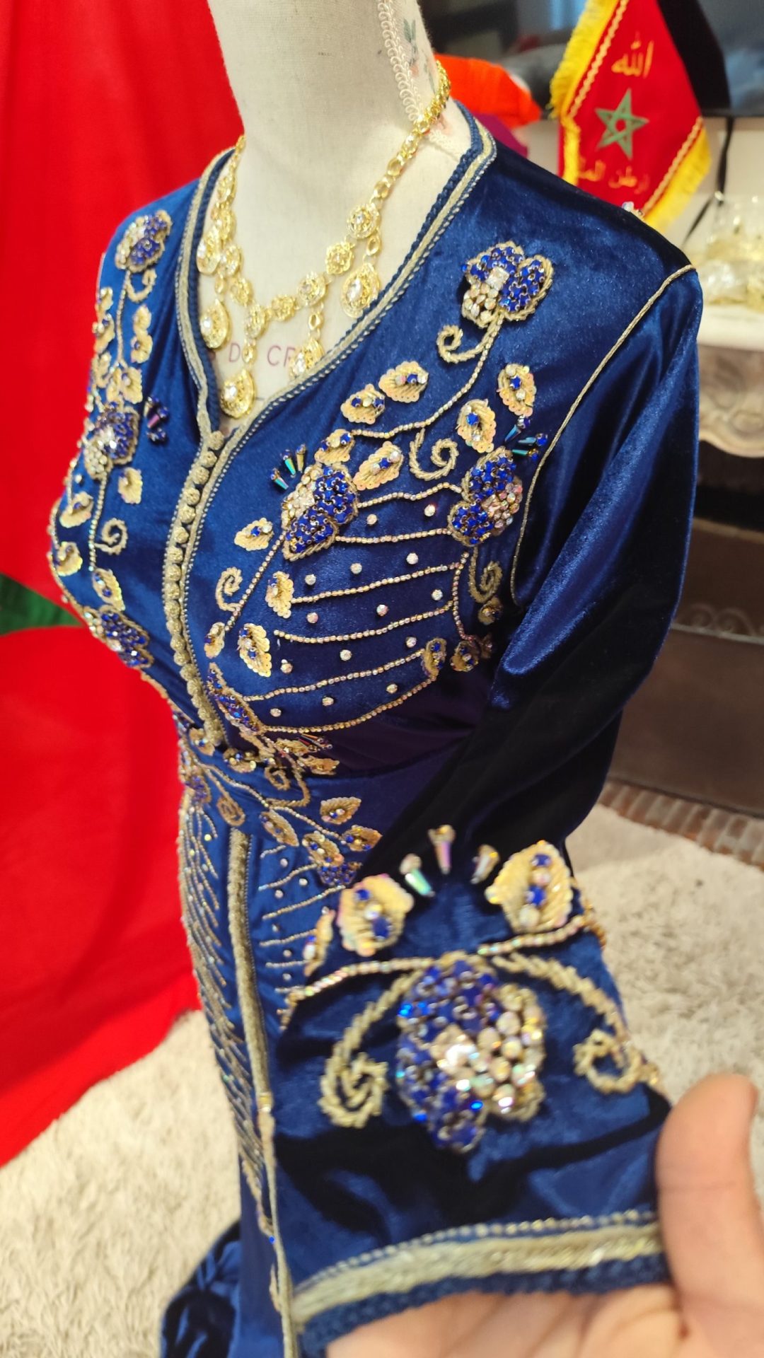 caftan marocain d occasion avec ceinture – Image 4