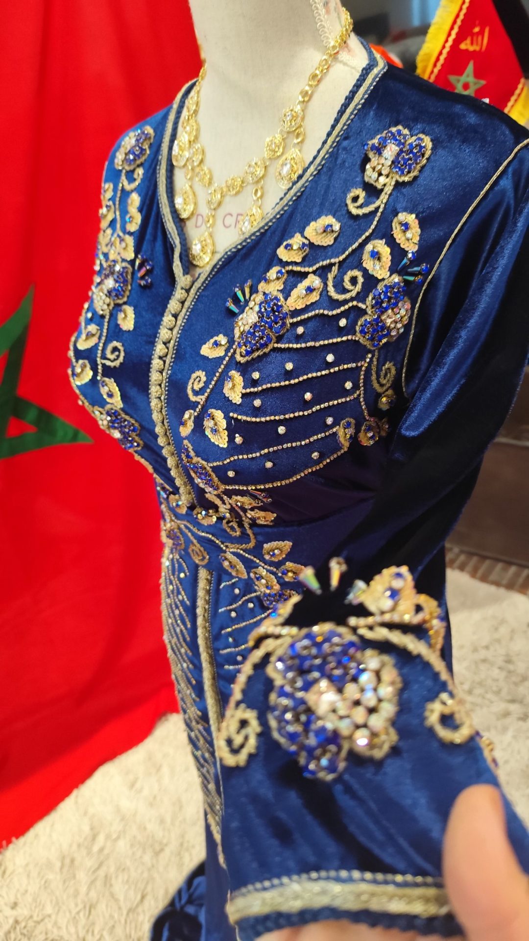 caftan marocain d occasion avec ceinture – Image 5