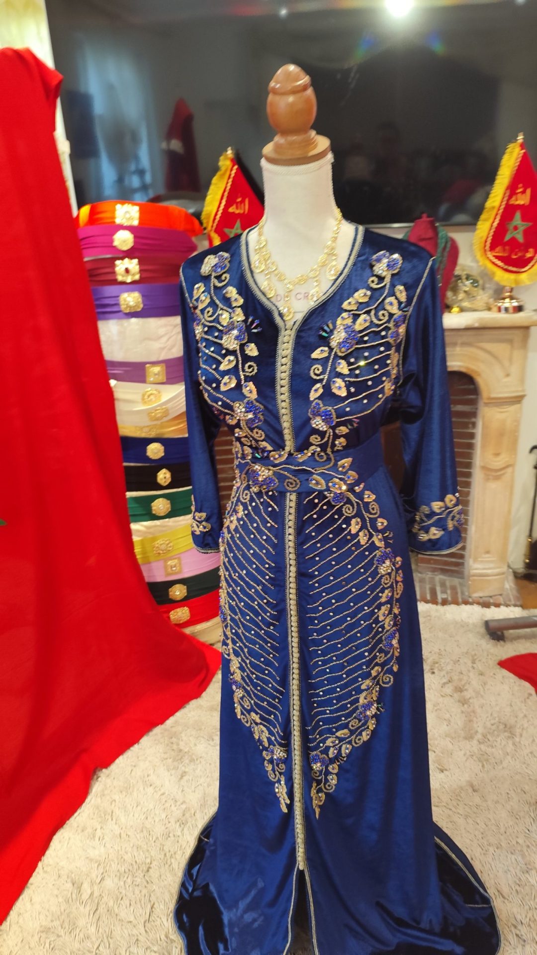 caftan marocain d occasion avec ceinture – Image 6
