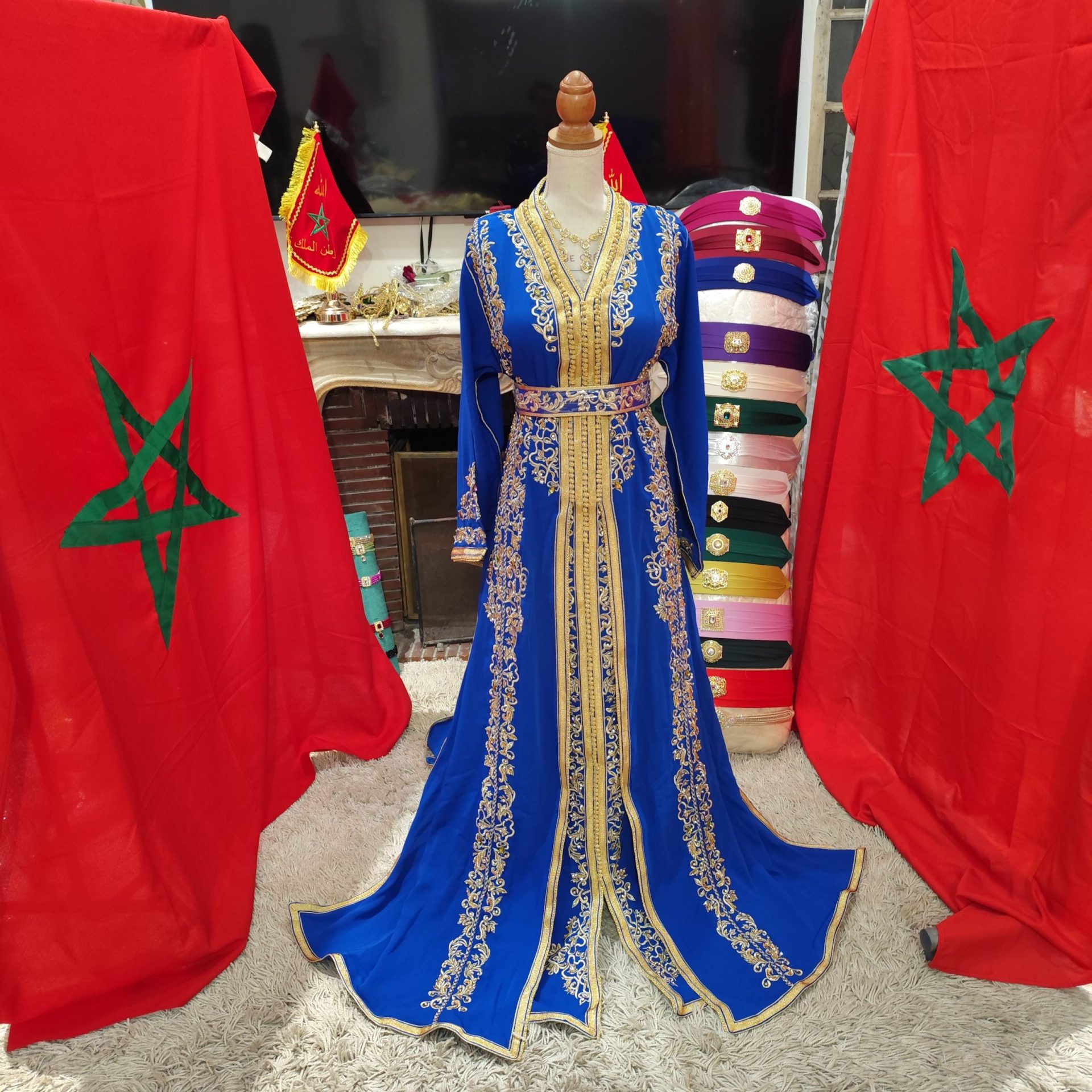 caftan marocain neuf avec ceinture – Image 7