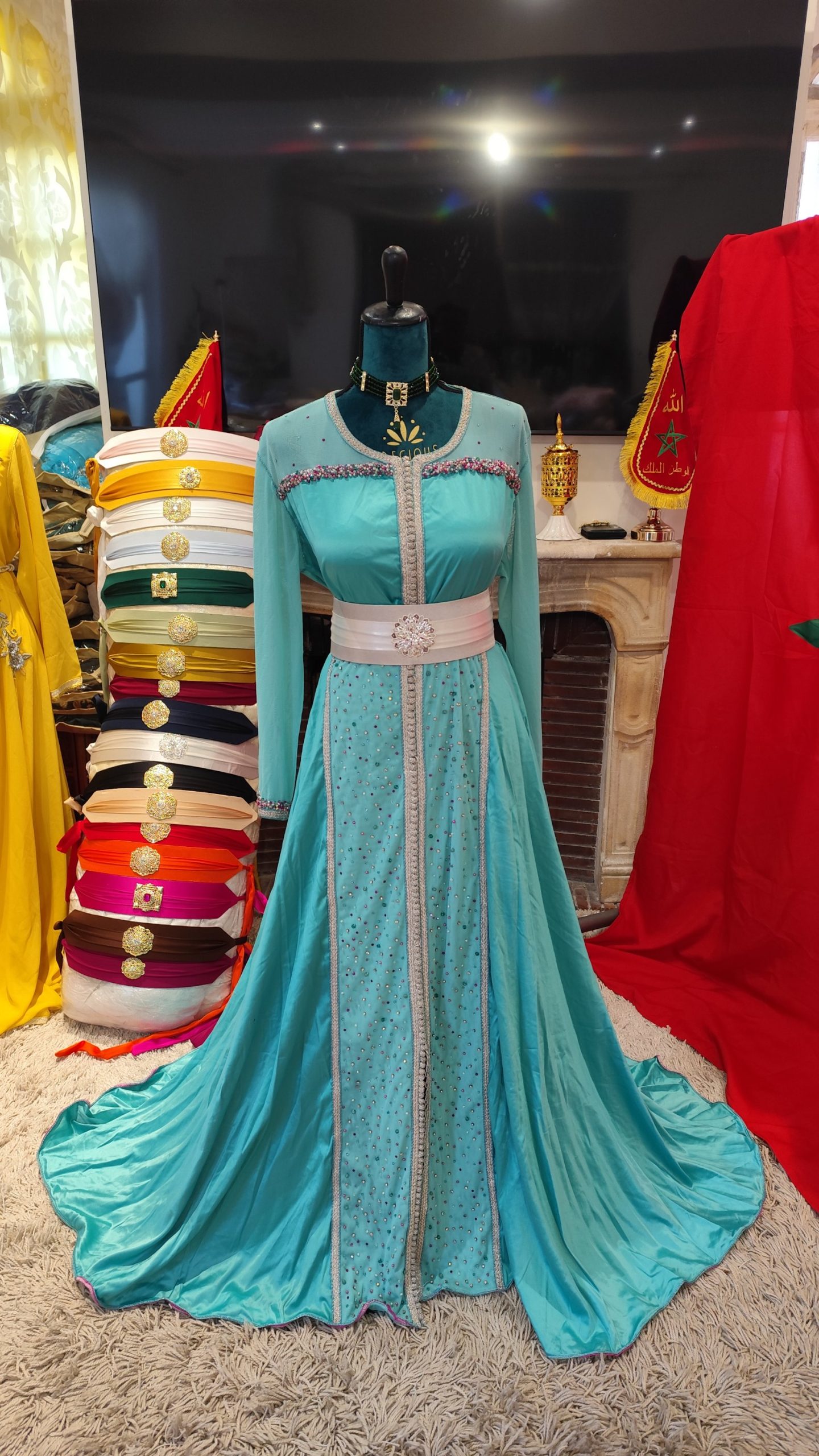 caftan marocain d occasion porté une fois – Image 13