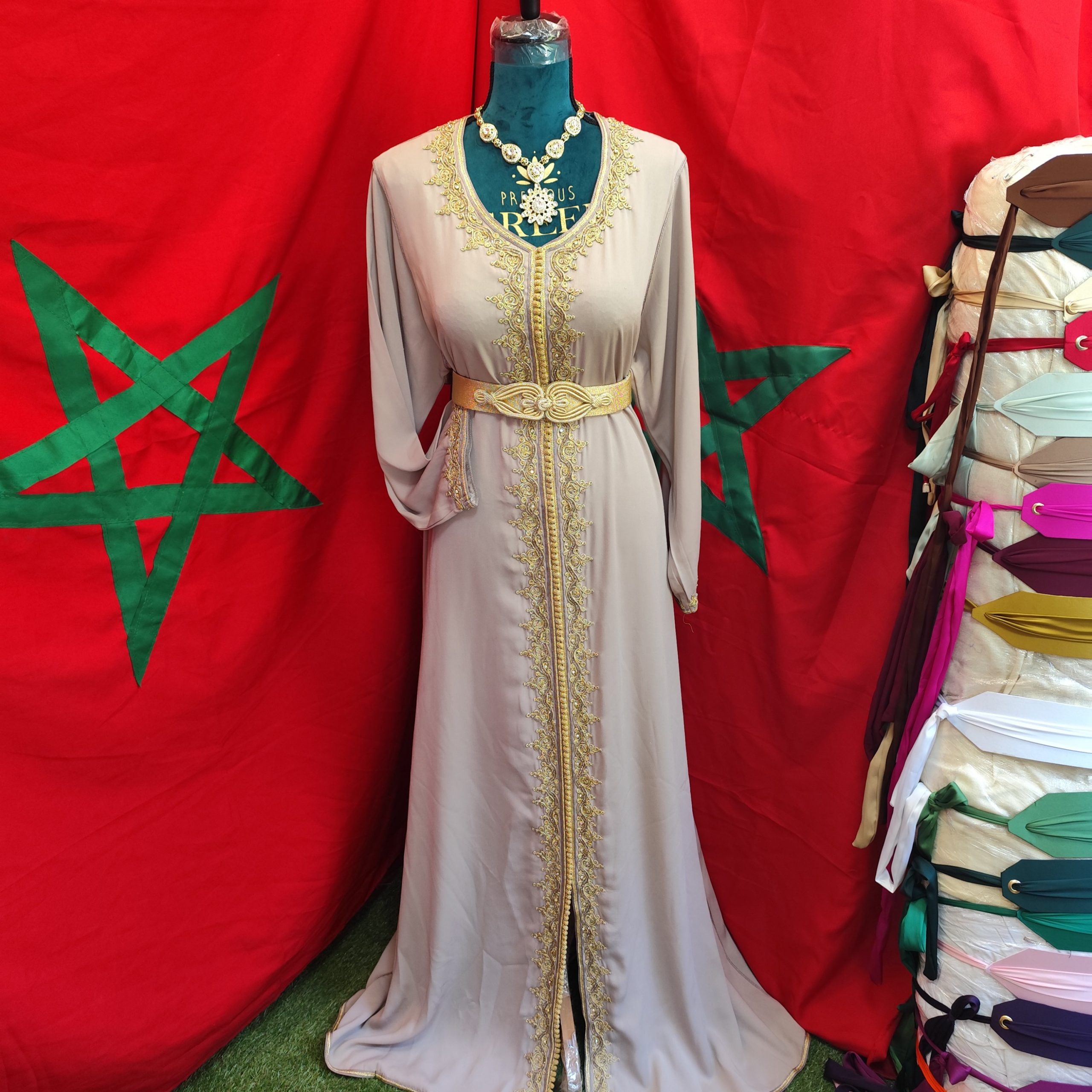 caftan marocain grande taille d'occasion – Image 11