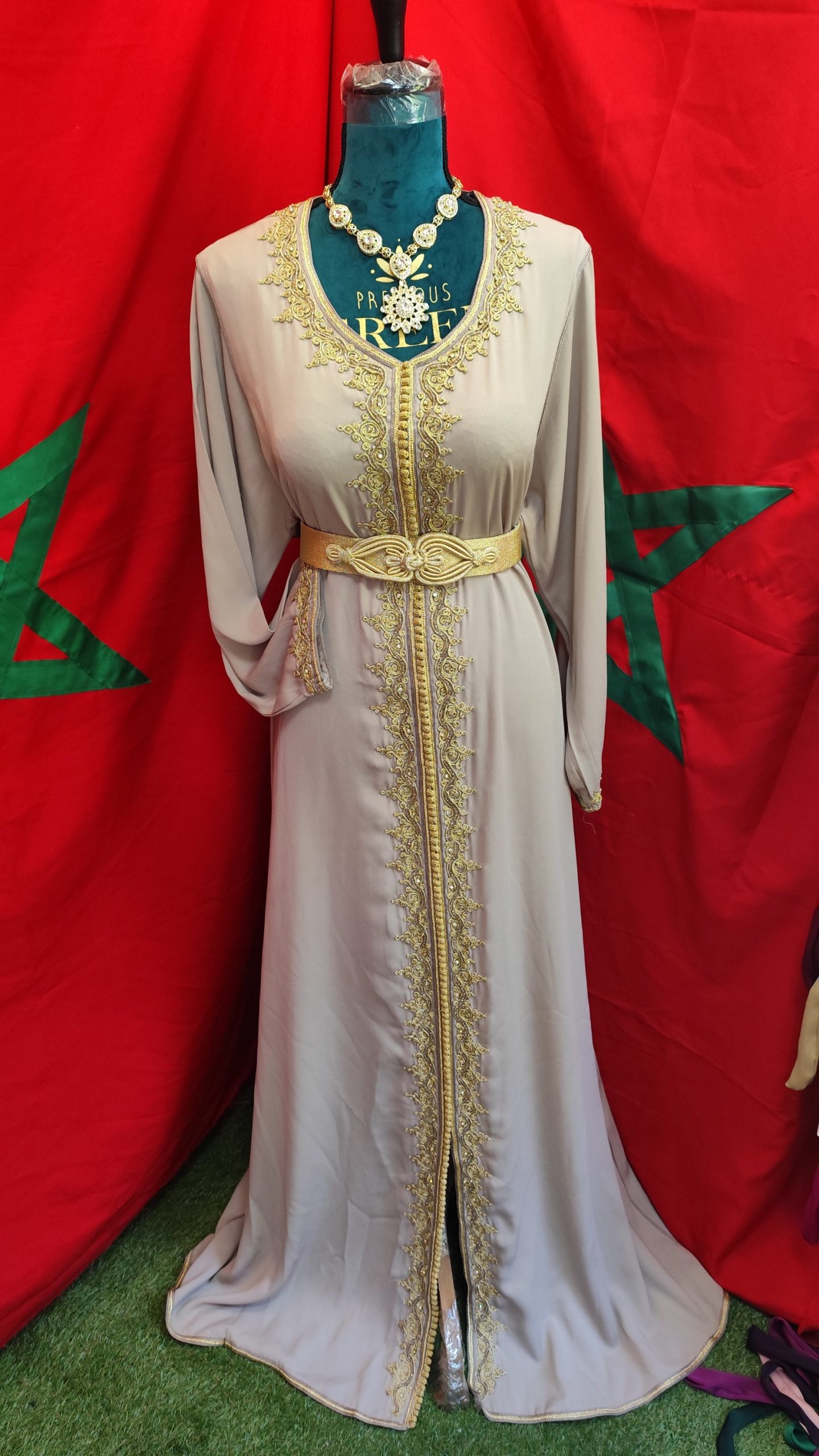 caftan marocain grande taille d'occasion – Image 9