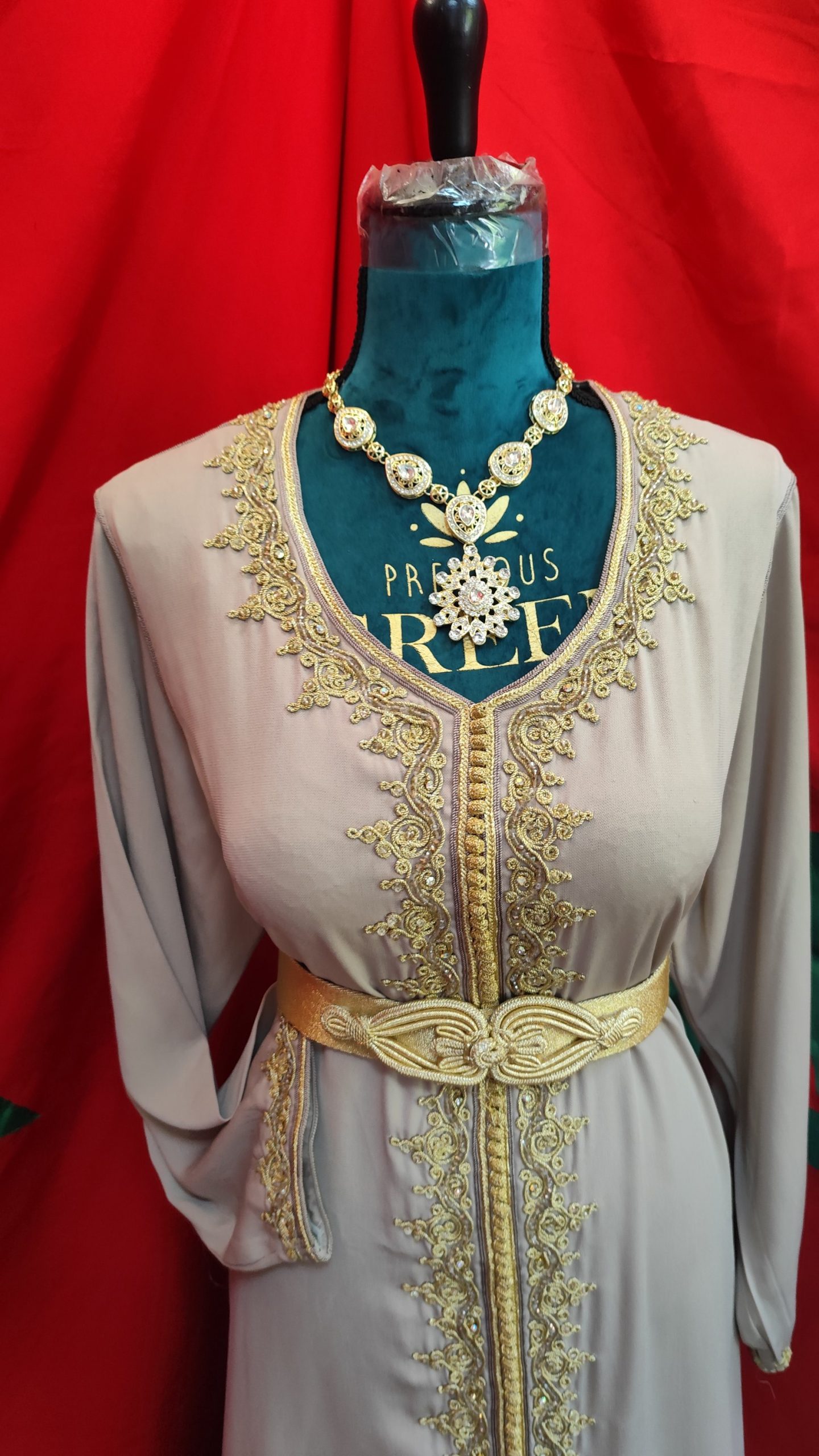 caftan marocain grande taille d'occasion – Image 2