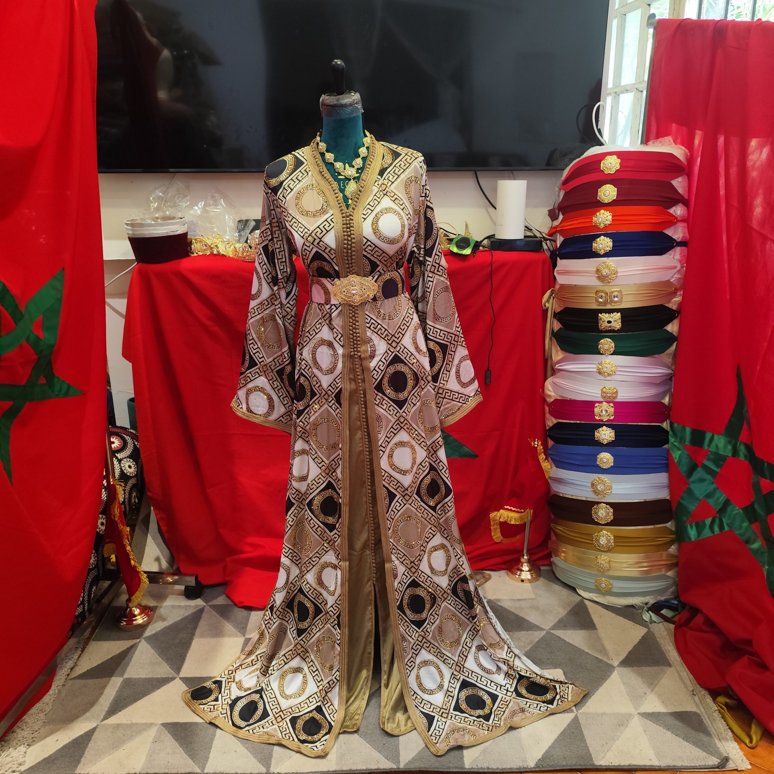 caftan marocain neuf avec ceinture – Image 7