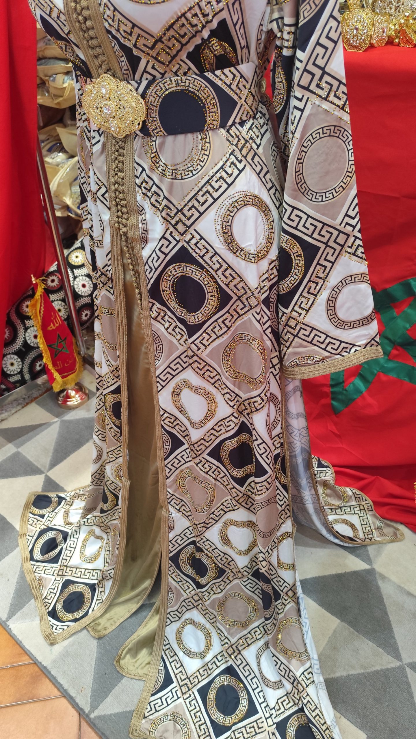 caftan marocain neuf avec ceinture – Image 4