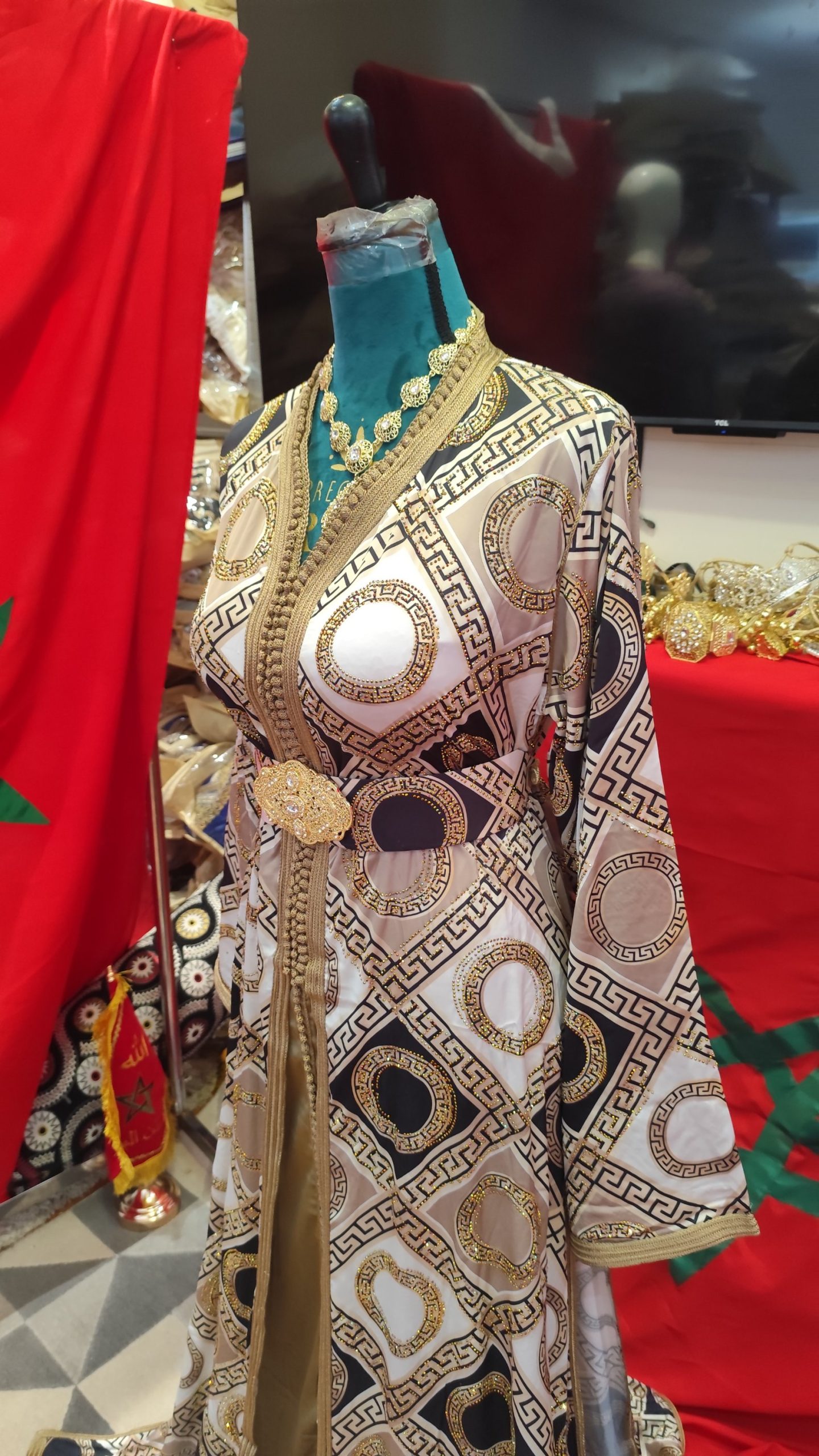 caftan marocain neuf avec ceinture – Image 8