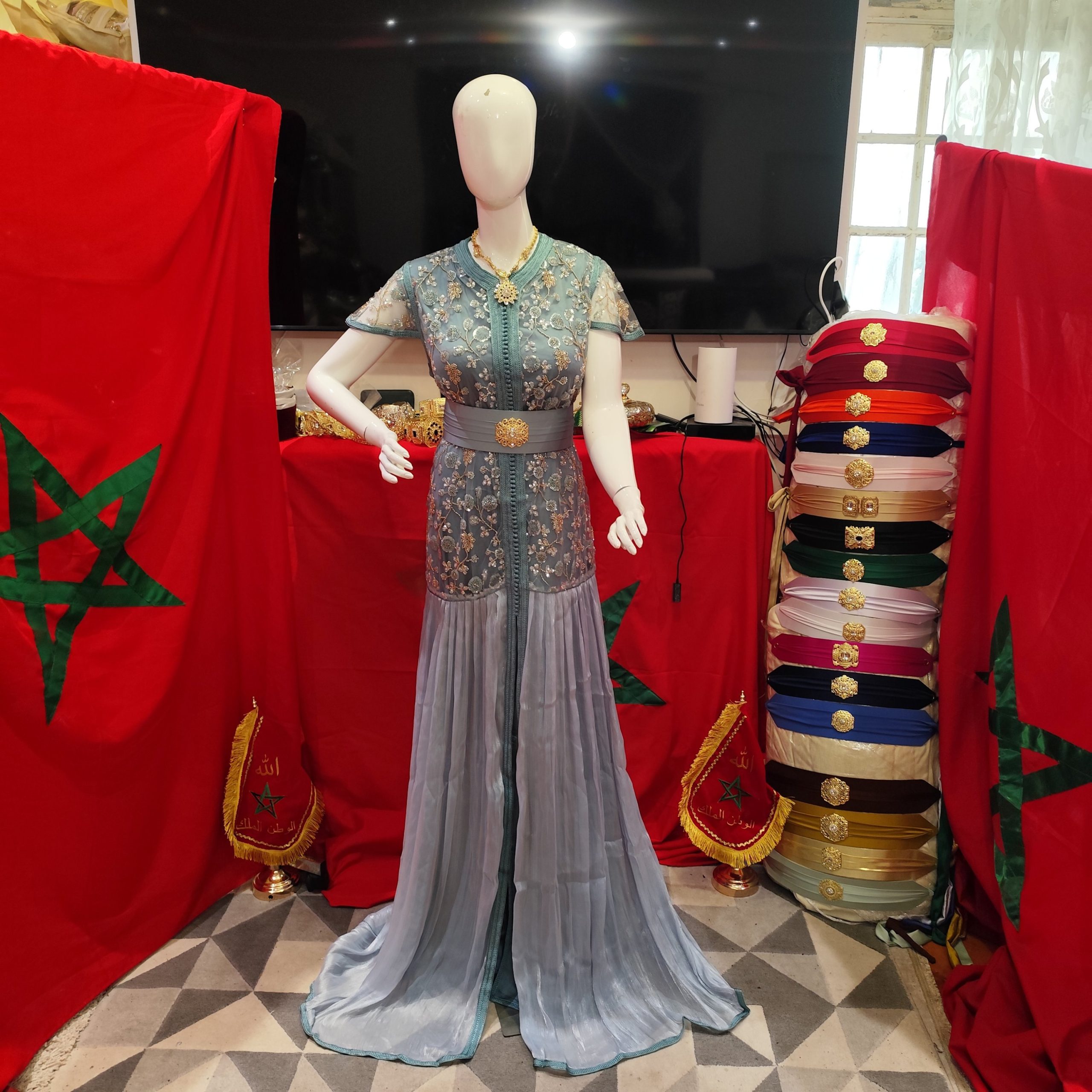 caftan marocain neuf avec ceinture – Image 11