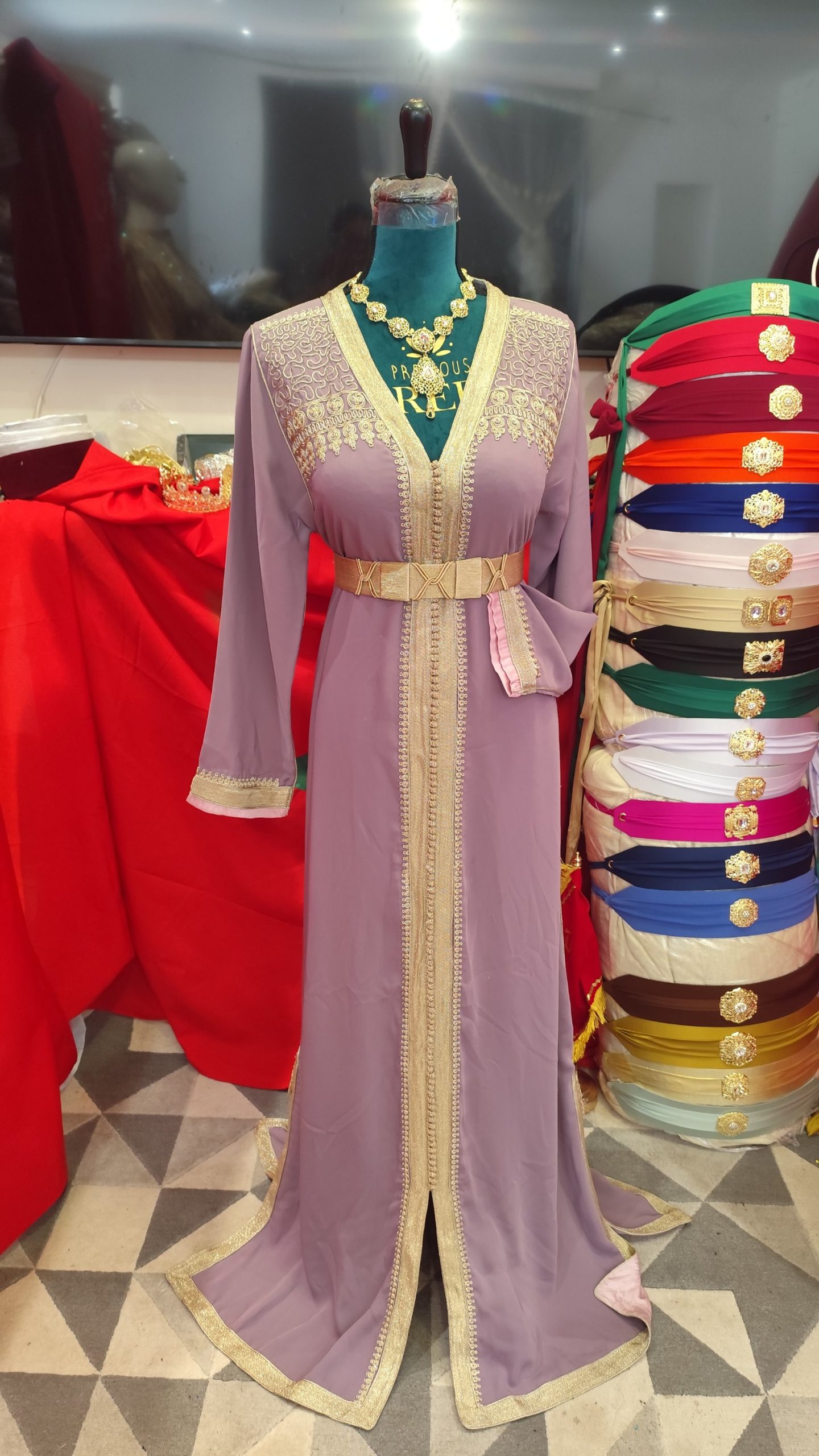 caftan marocain d occasion doublé – Image 2