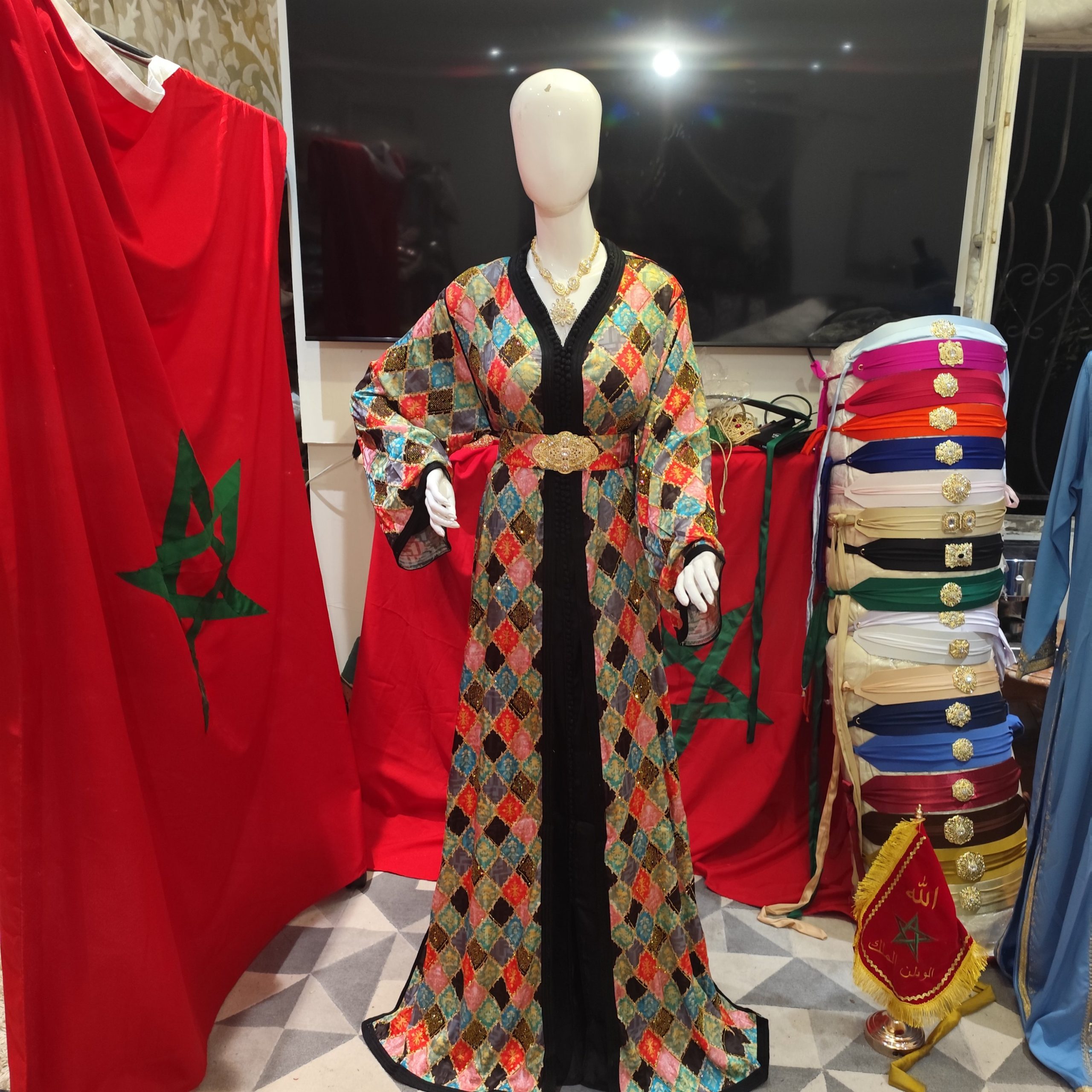 caftan marocain neuf avec ceinture grande taille – Image 11