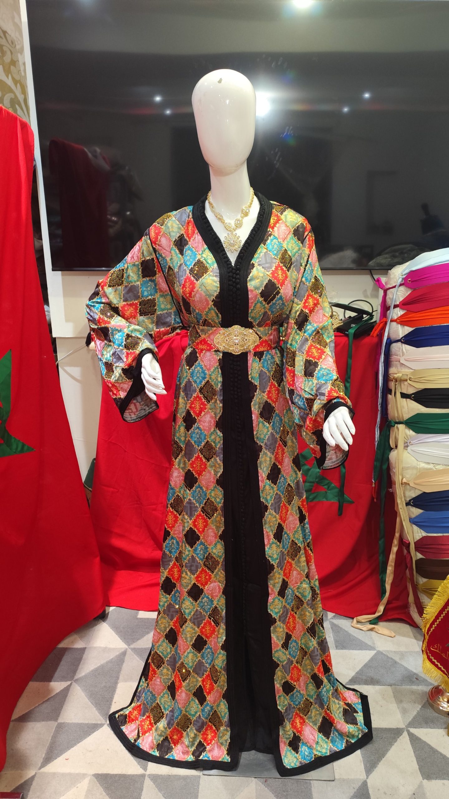 caftan marocain neuf avec ceinture grande taille – Image 8