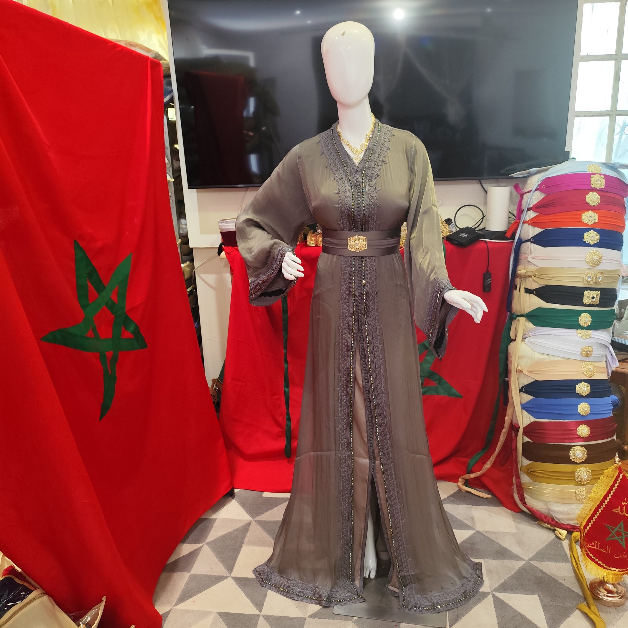caftan marocain neuf grande taille 64 – Image 11