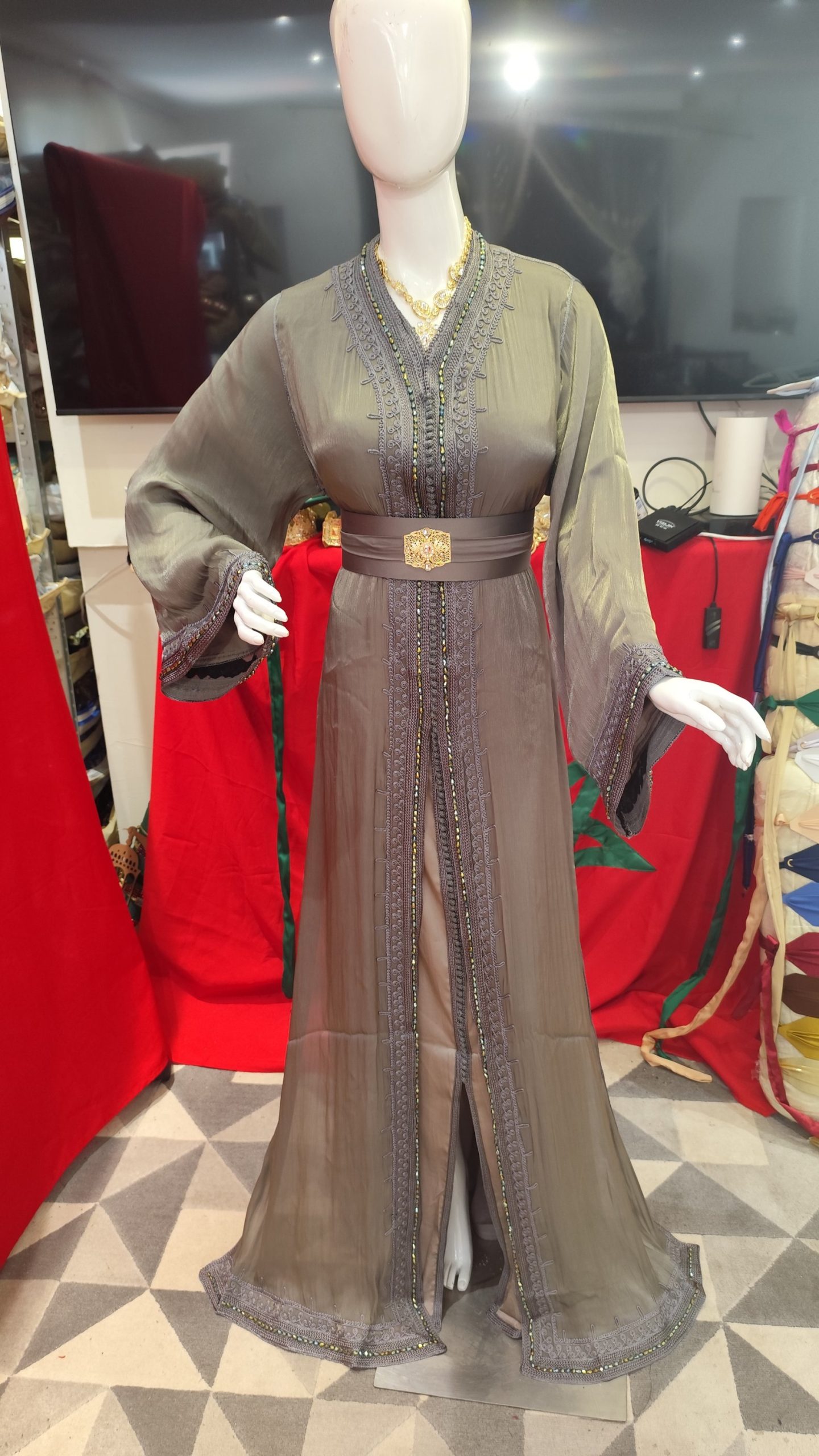 caftan marocain neuf grande taille 64 – Image 6