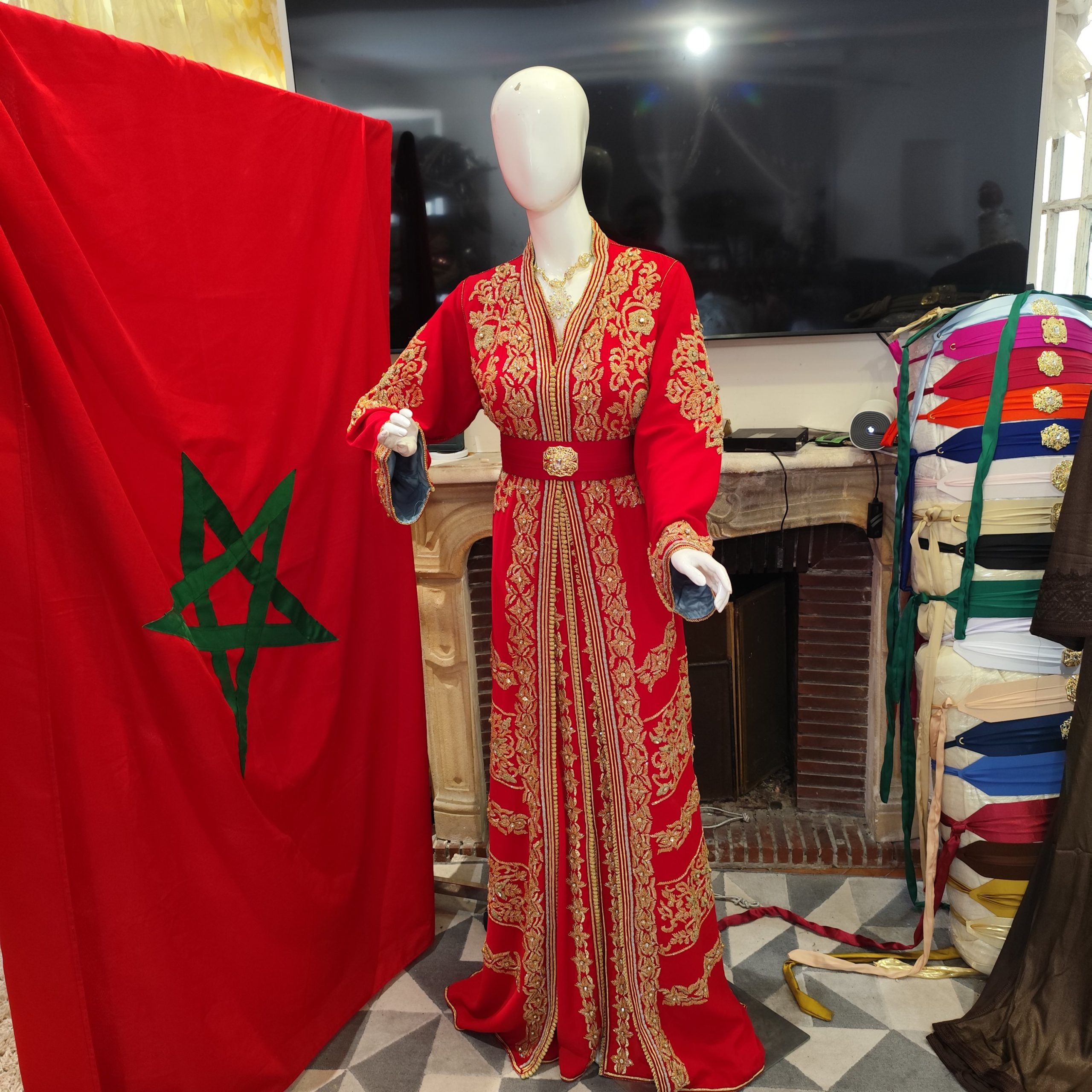 caftan marocain vip avec doublure – Image 14