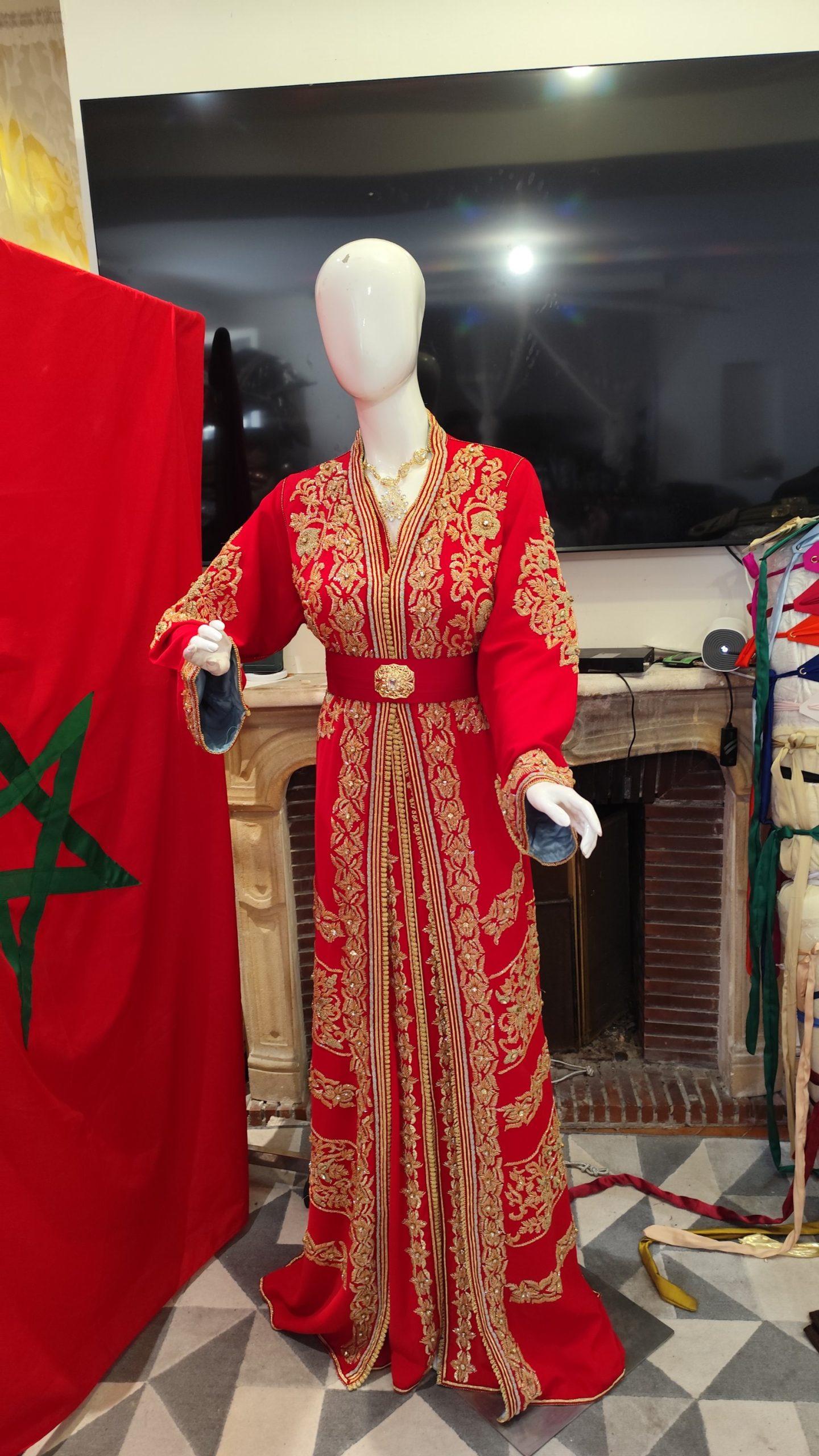 caftan marocain vip avec doublure – Image 13
