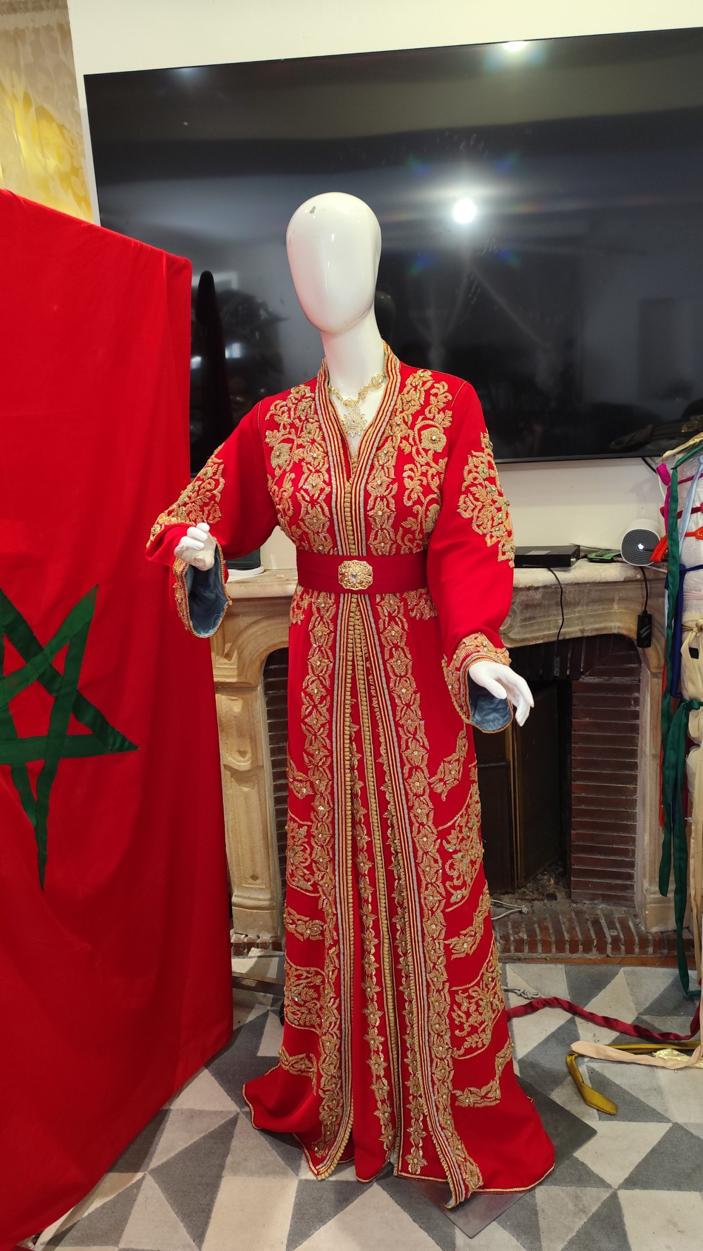 caftan marocain vip avec doublure – Image 8