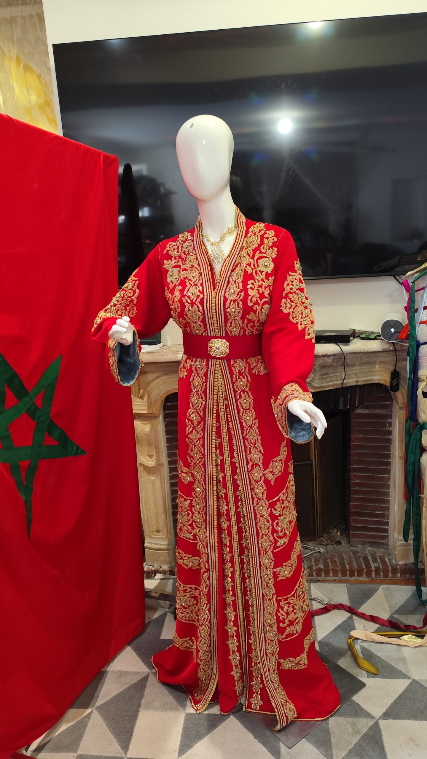 caftan marocain vip avec doublure – Image 6