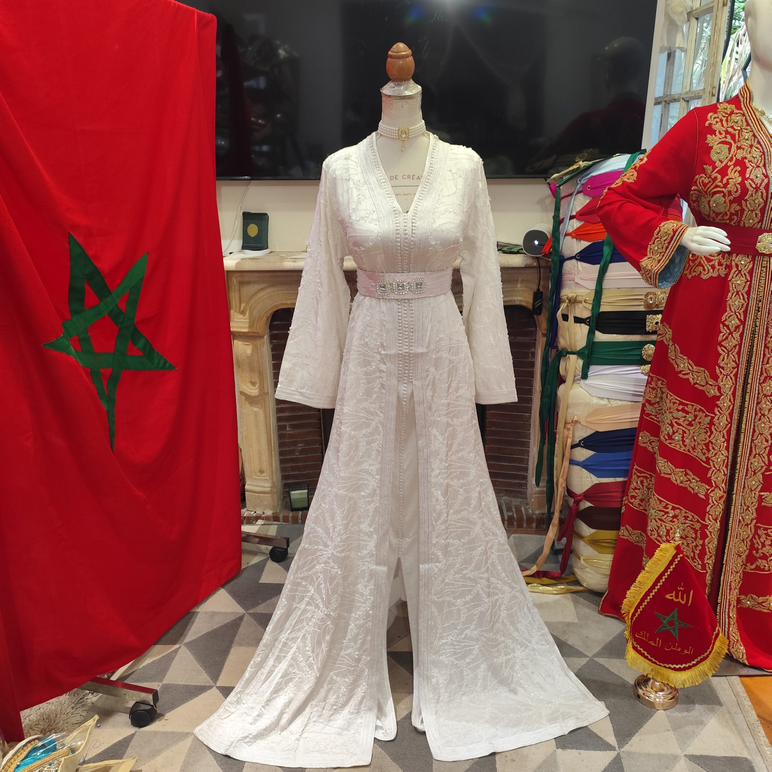caftan marocain neuf avec ceinture – Image 10