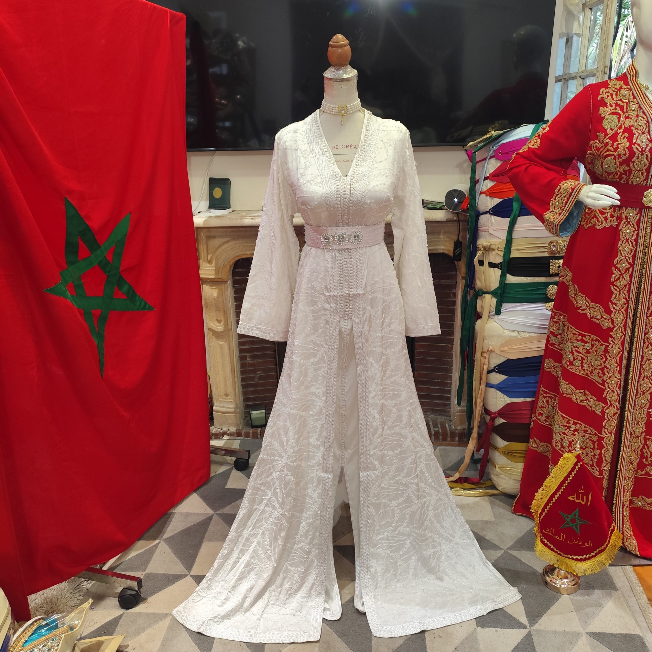 caftan marocain neuf avec ceinture – Image 11