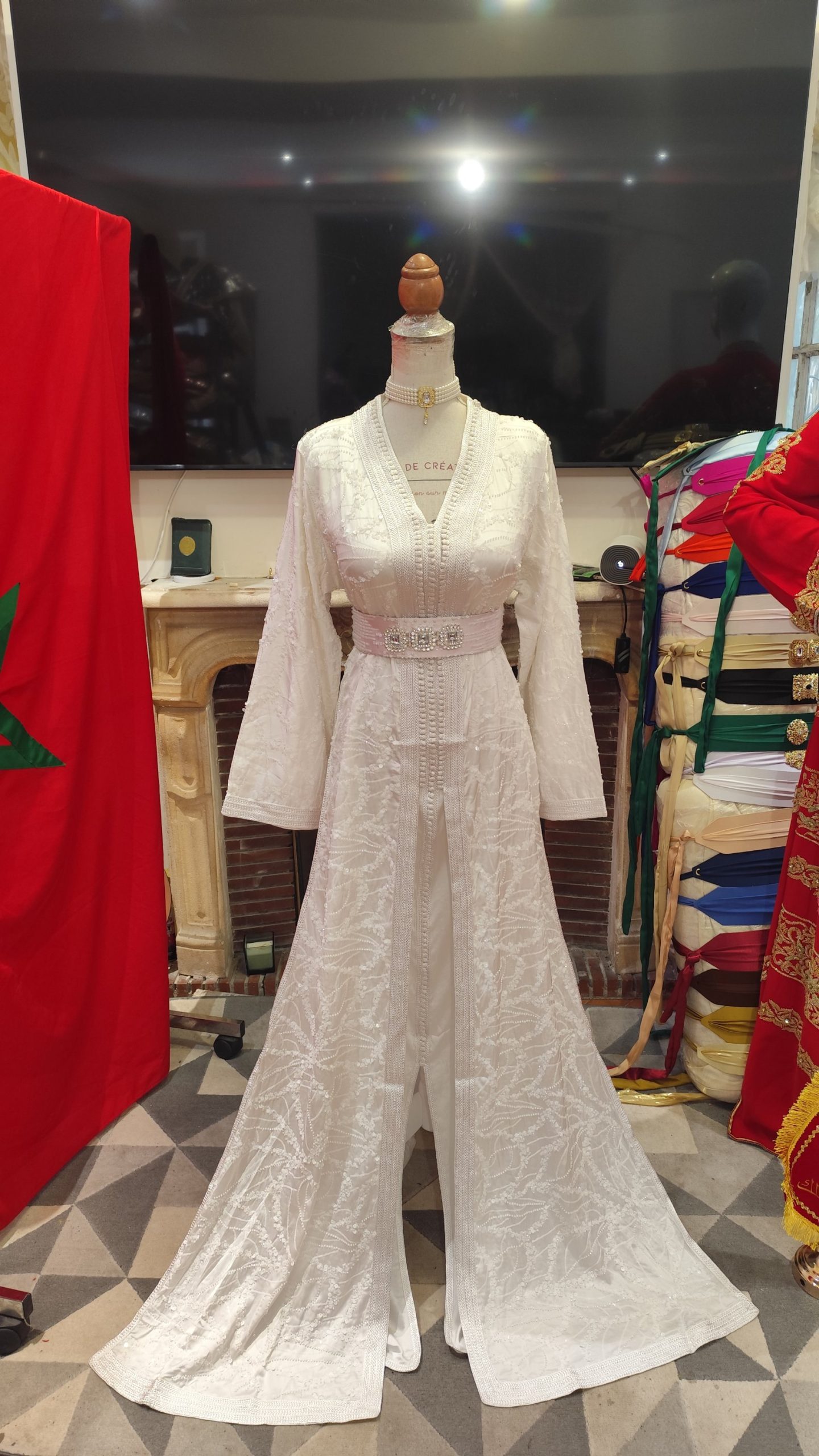 caftan marocain neuf avec ceinture – Image 9