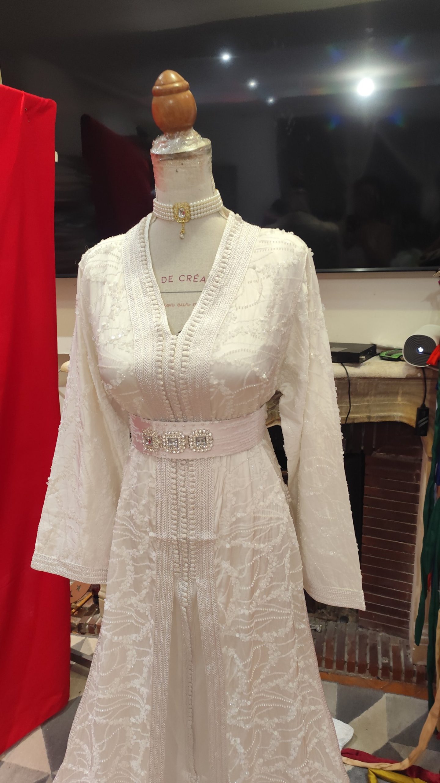 caftan marocain neuf avec ceinture – Image 8