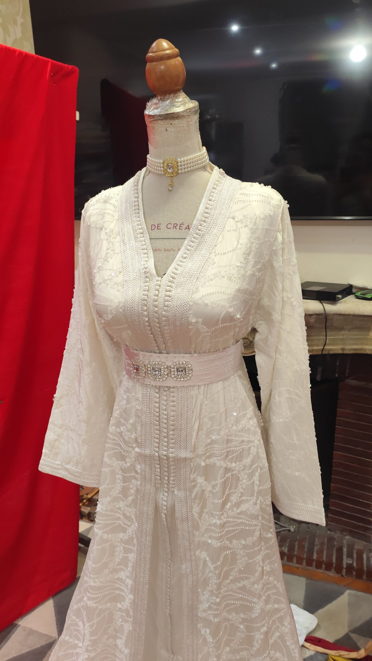 caftan marocain neuf avec ceinture – Image 5