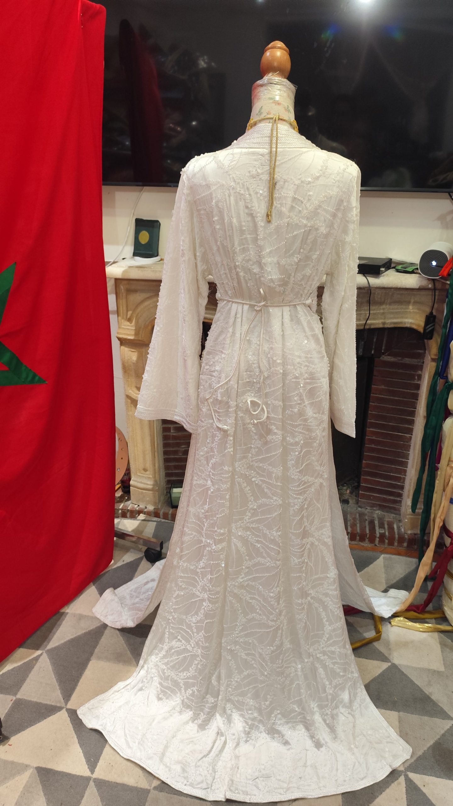 caftan marocain neuf avec ceinture – Image 3