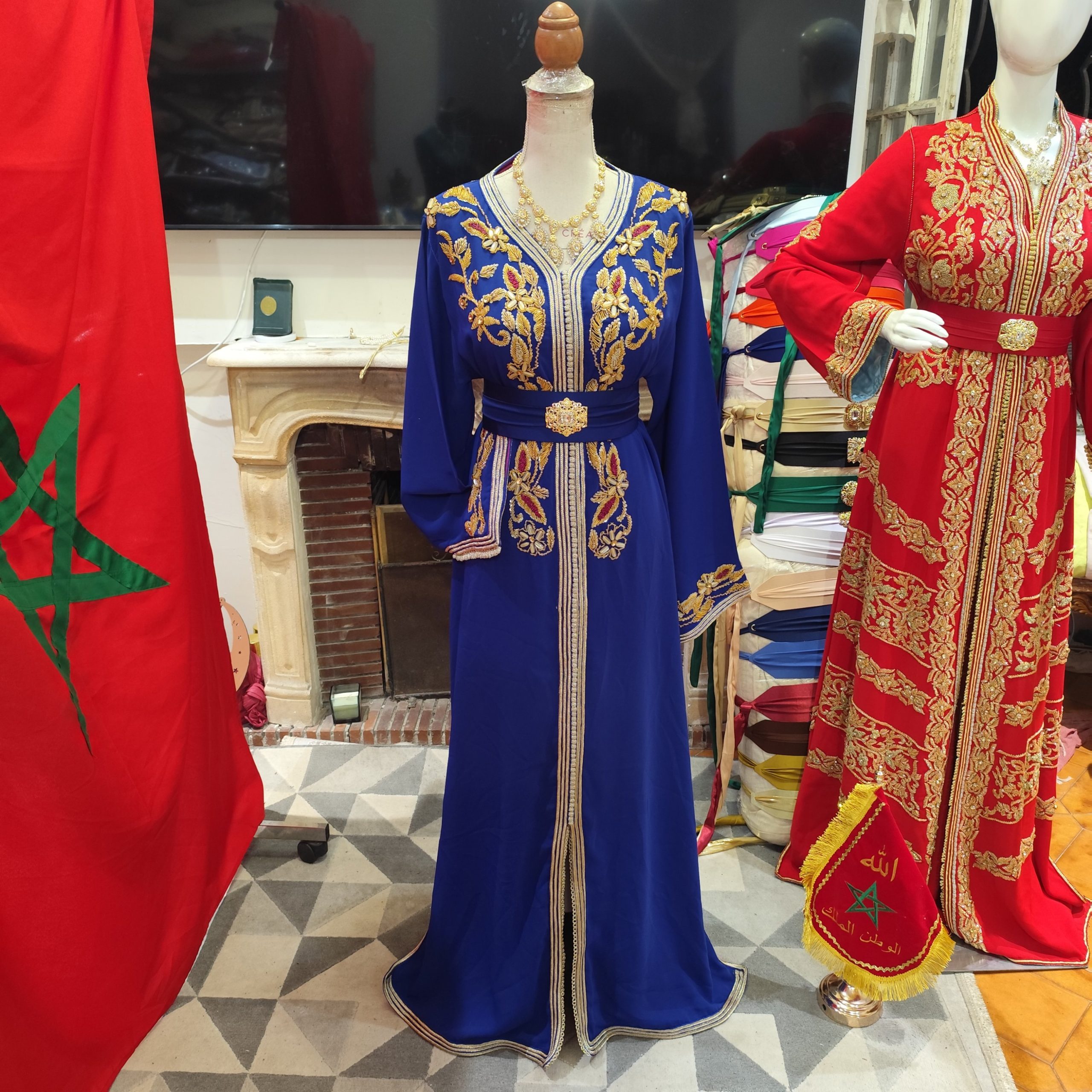 caftan marocain d occasion doublé