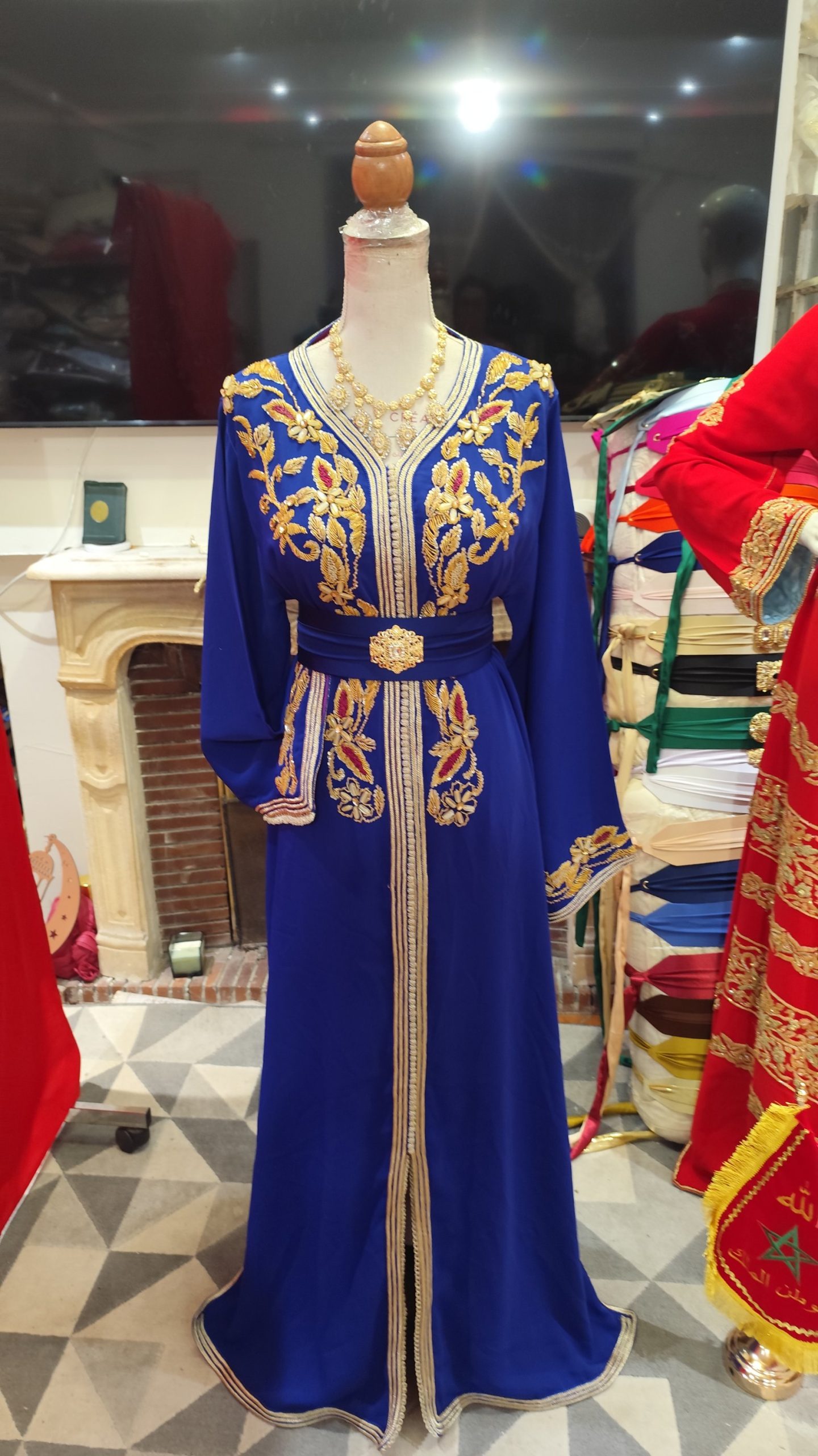 caftan marocain d occasion doublé – Image 10