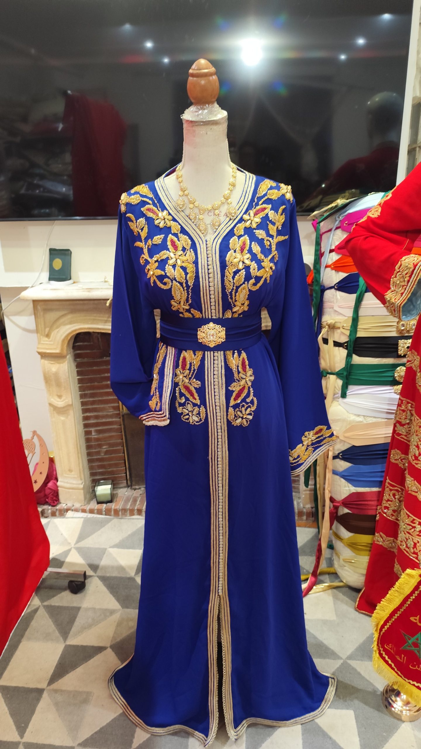 caftan marocain d occasion doublé – Image 7