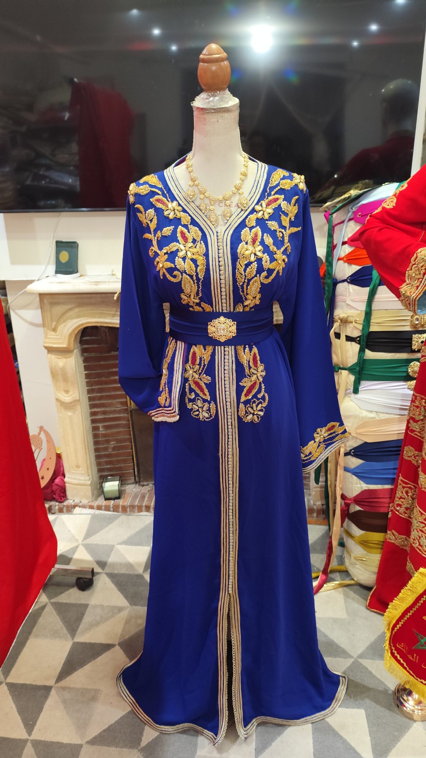 caftan marocain d occasion doublé – Image 9