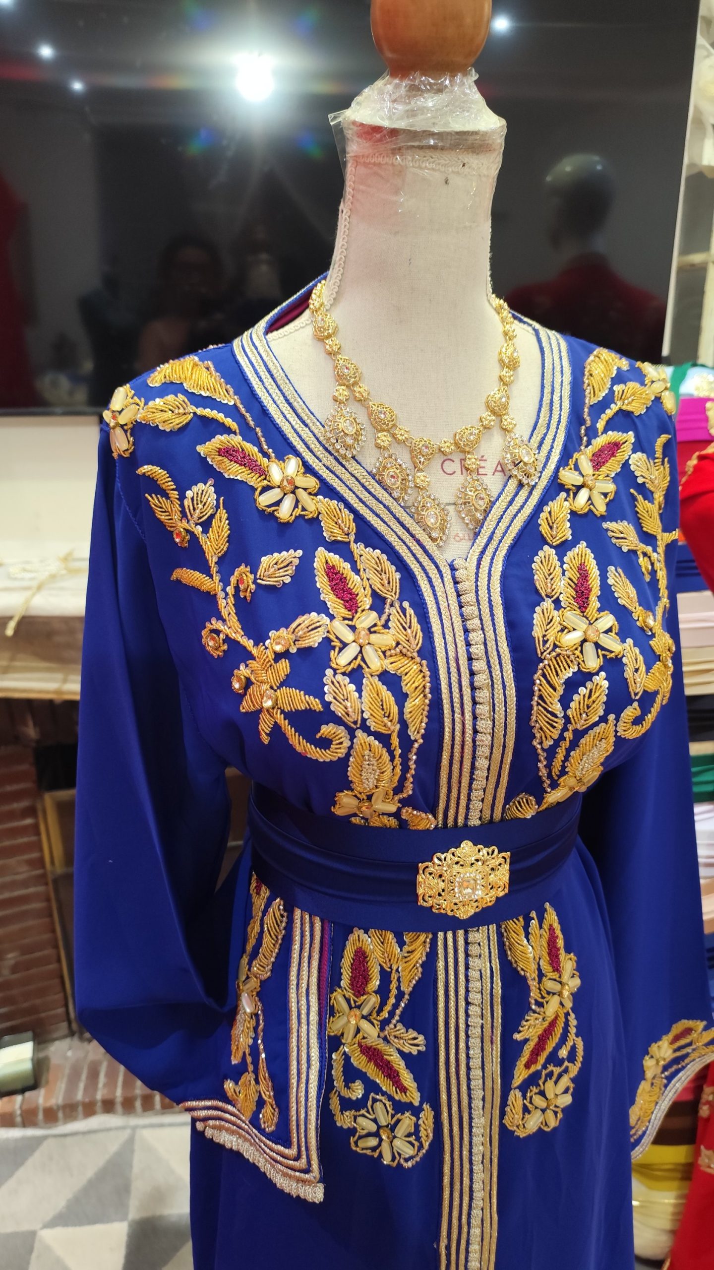 caftan marocain d occasion doublé – Image 11